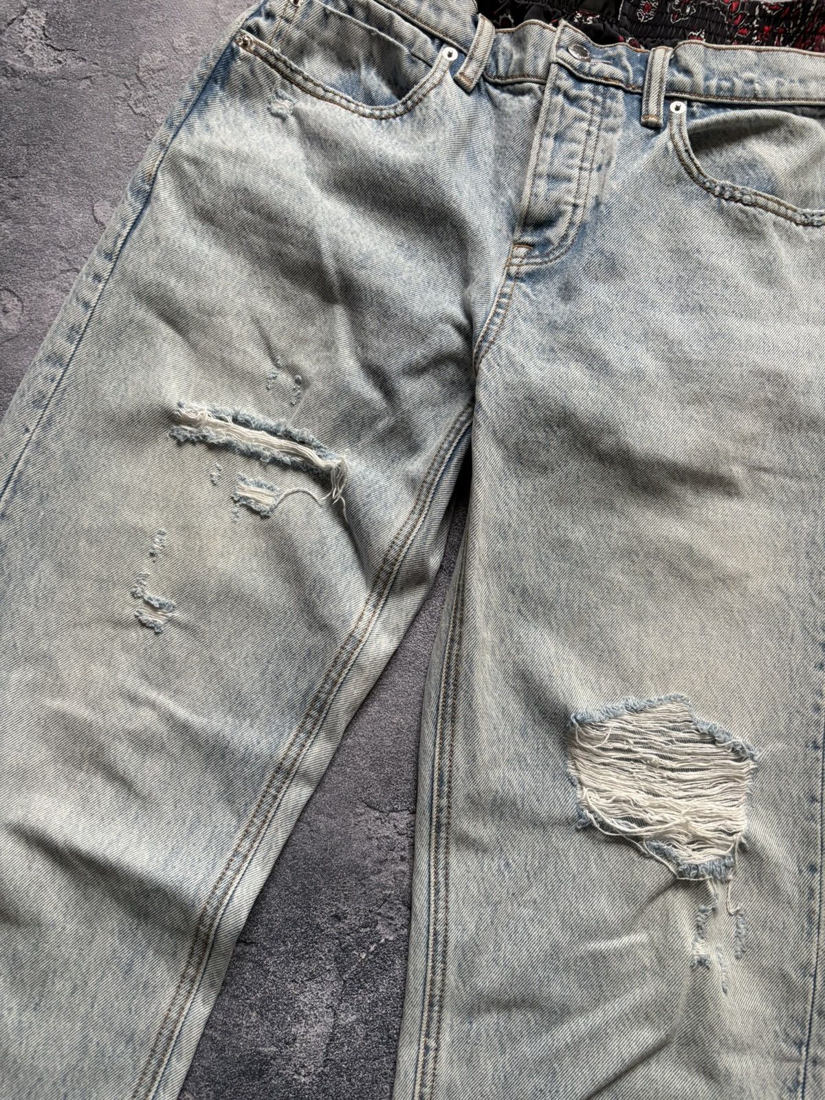Alexander Wang Alexander Wang Y2K Distressed Layered Boxer Jeans Size 25 Size 25" / US 0 / IT 36 - 5 Thumbnail