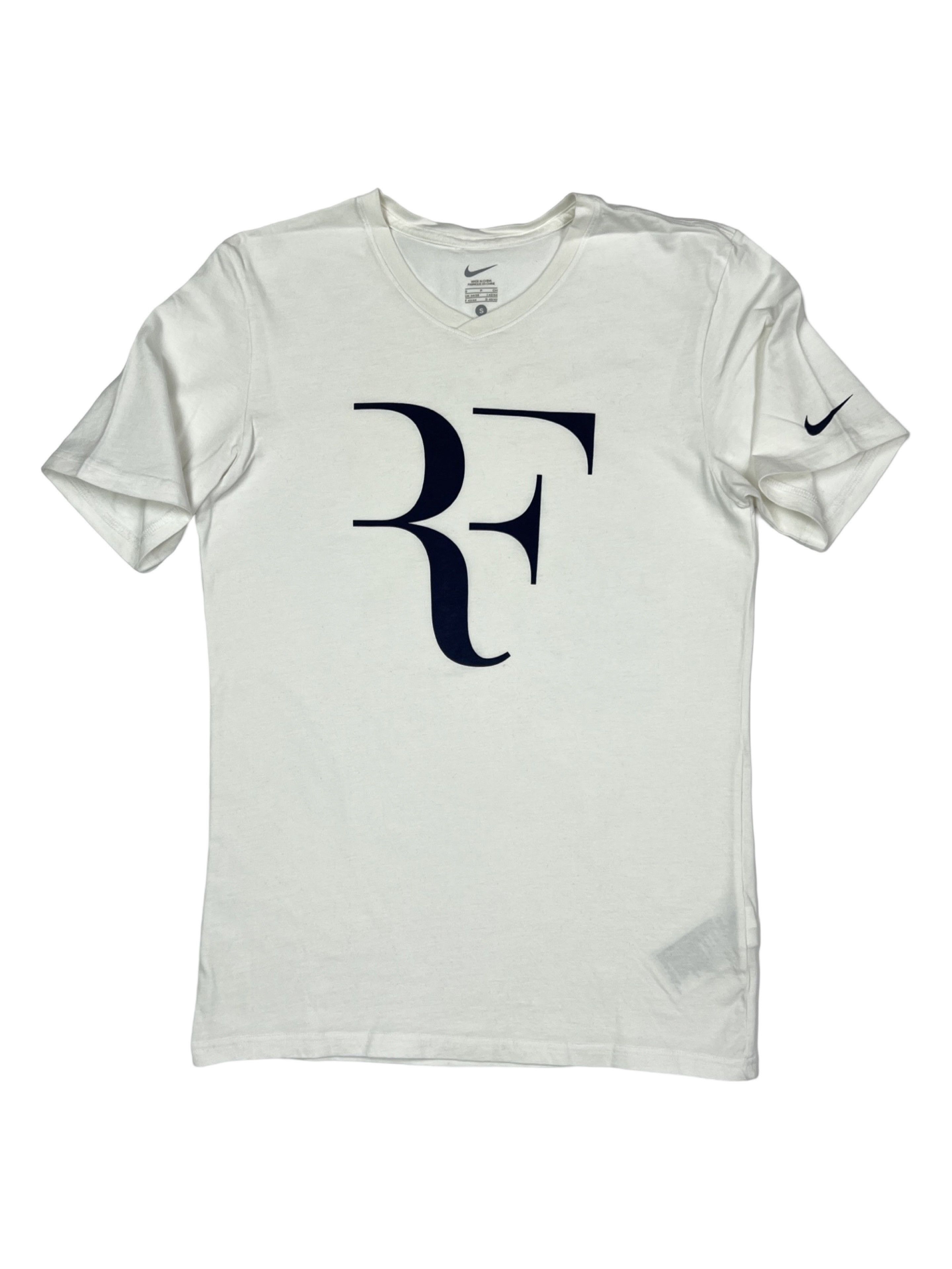 Nike Nike Federer Big Logo White T-Shirt Size US S / EU 44-46 / 1 - 1 Thumbnail