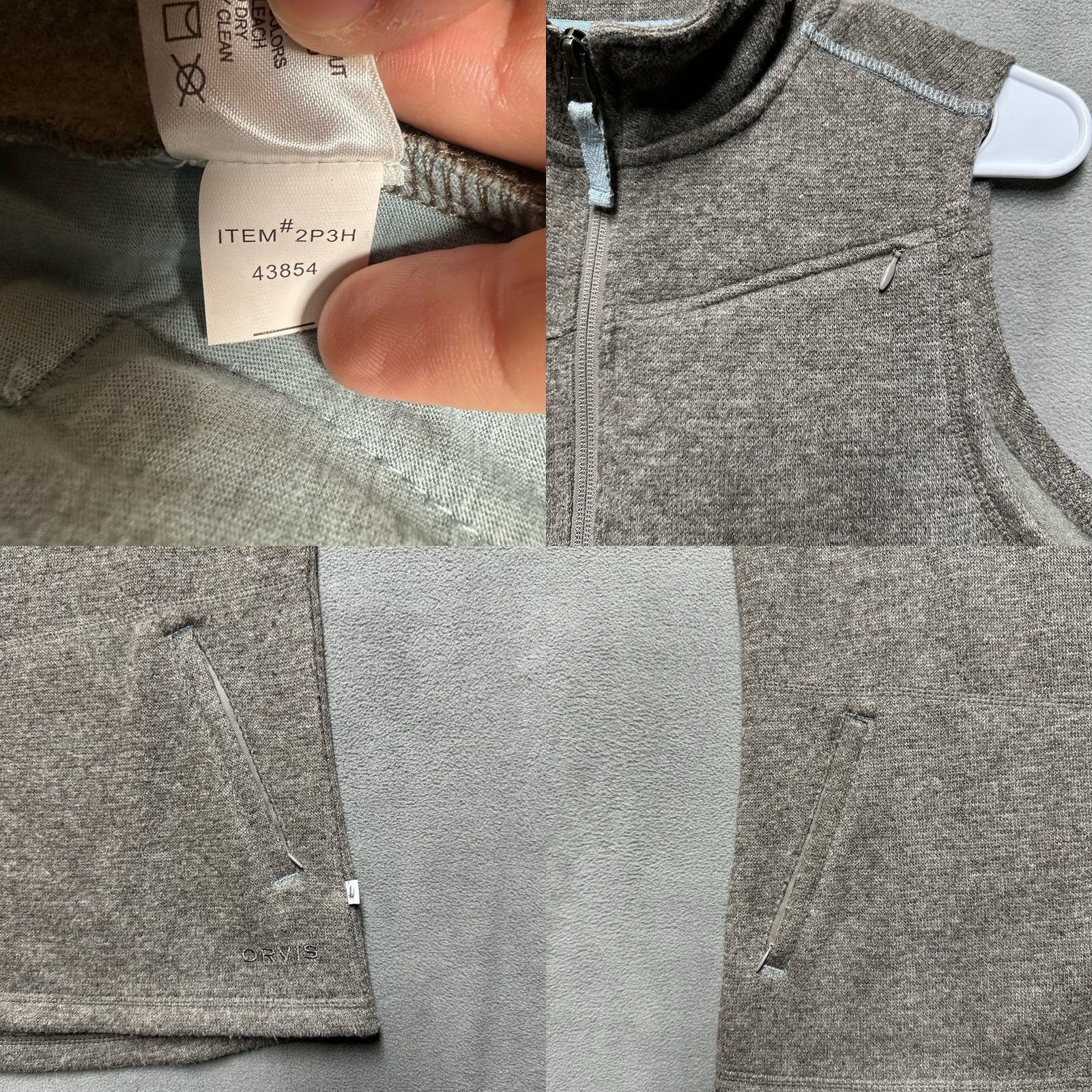 Orvis Orvis Vest Womens Small Brown/Beige Wool Blend Full Zip Sleeveless Pockets EUC Size S / US 4 / IT 40 - 8 Thumbnail