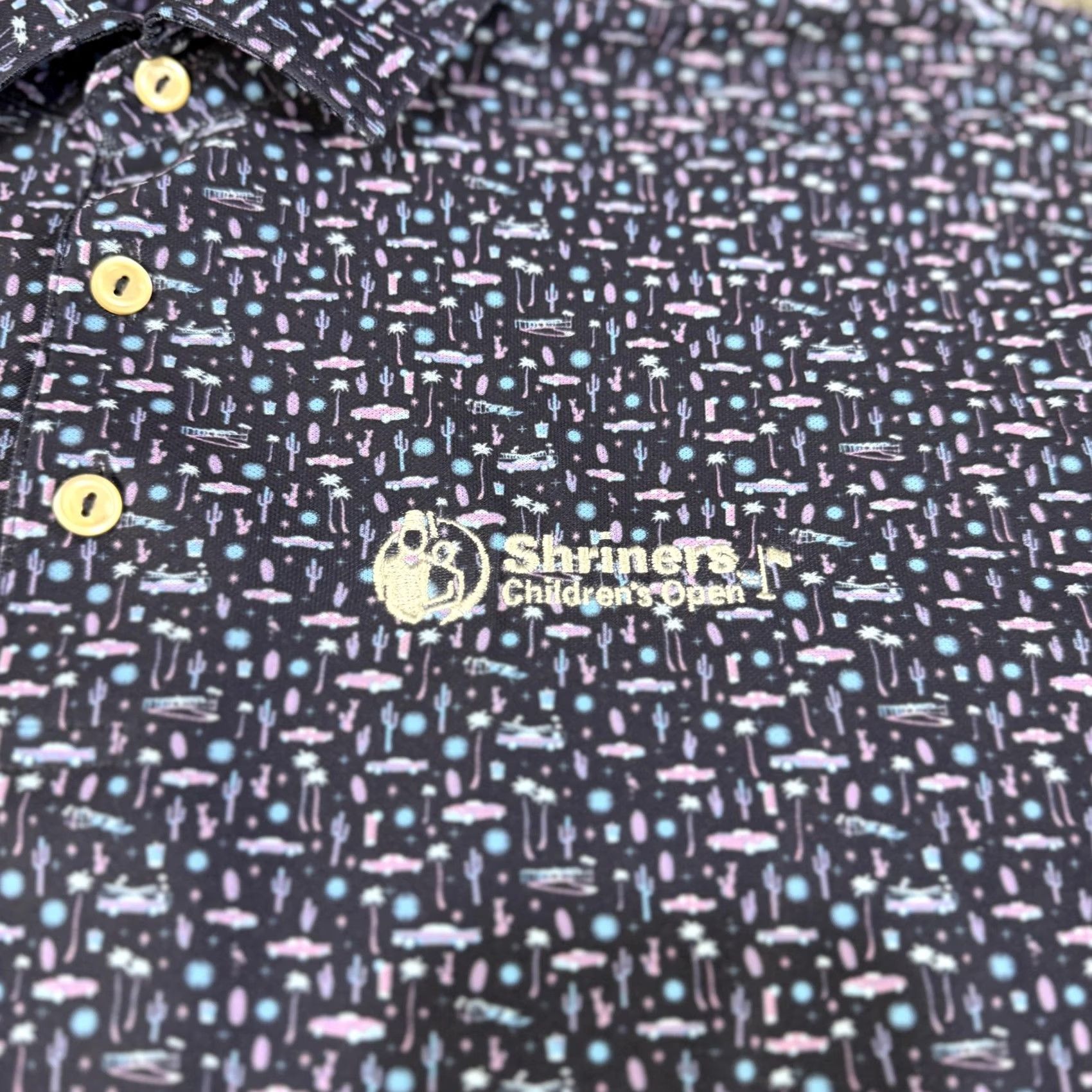 Peter Millar Peter Millar Polo Shirt Mens Large Navy Summer Comfort Golf All Over Print Size US L / EU 52-54 / 3 - 4 Thumbnail