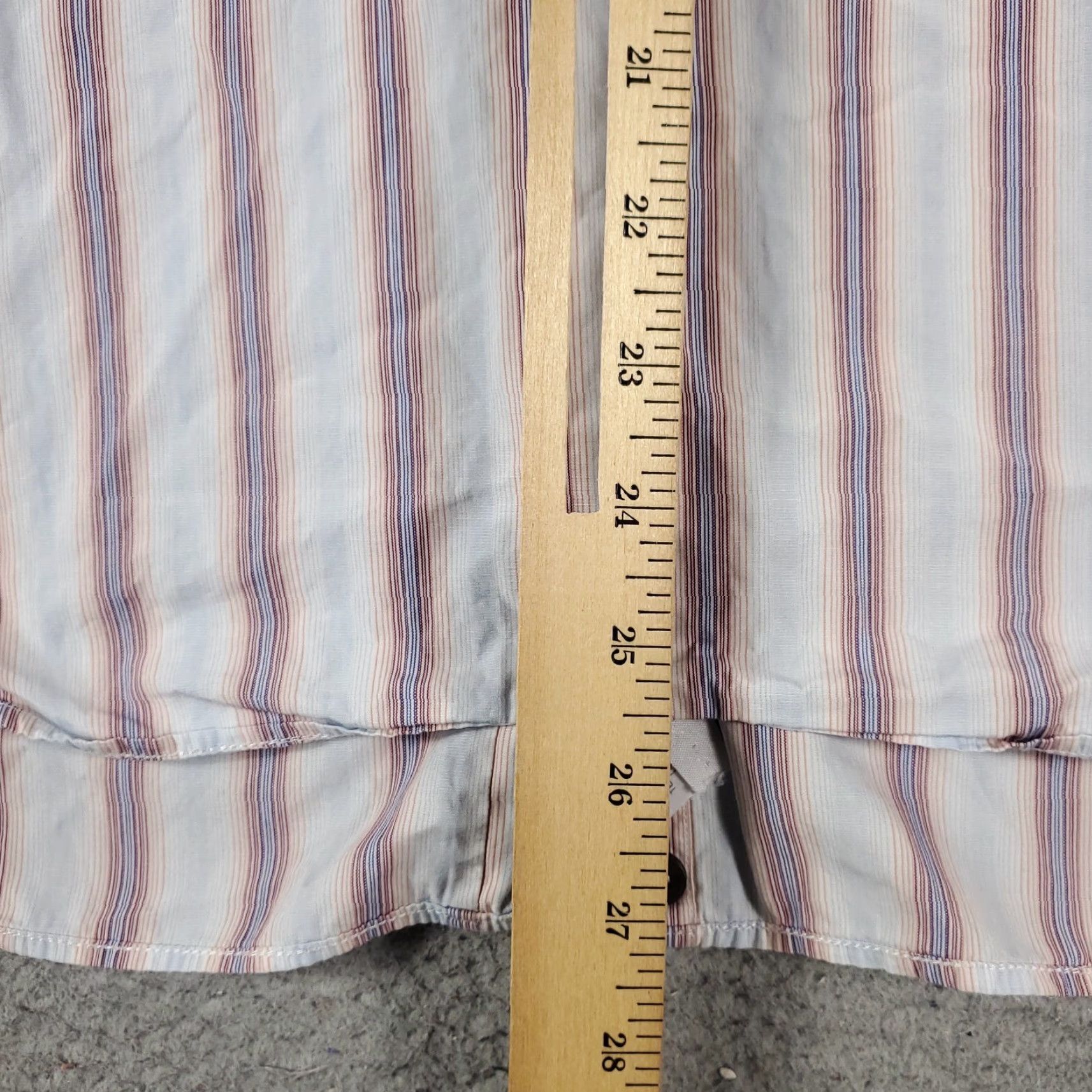 Paul Smith Paul Smith Shirt Mens 16.5 Blue Striped Dress Shirt Cotton Long Sleeve Button Mens Size 42R - 4 Thumbnail