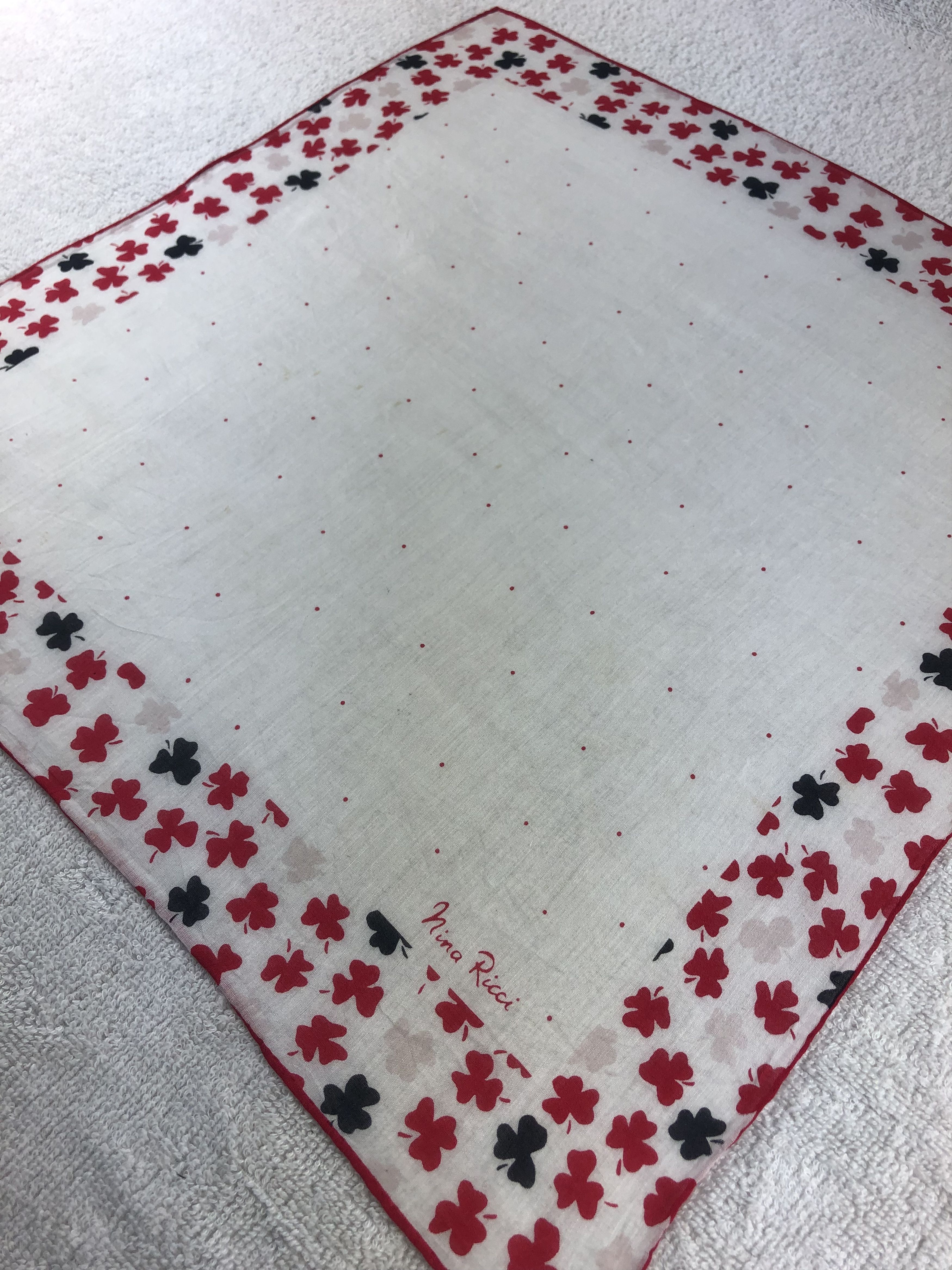 Nina Ricci × Vintage Nina Ricci Handkerchief / Bandana / Neckerchief Size ONE SIZE - 4 Thumbnail