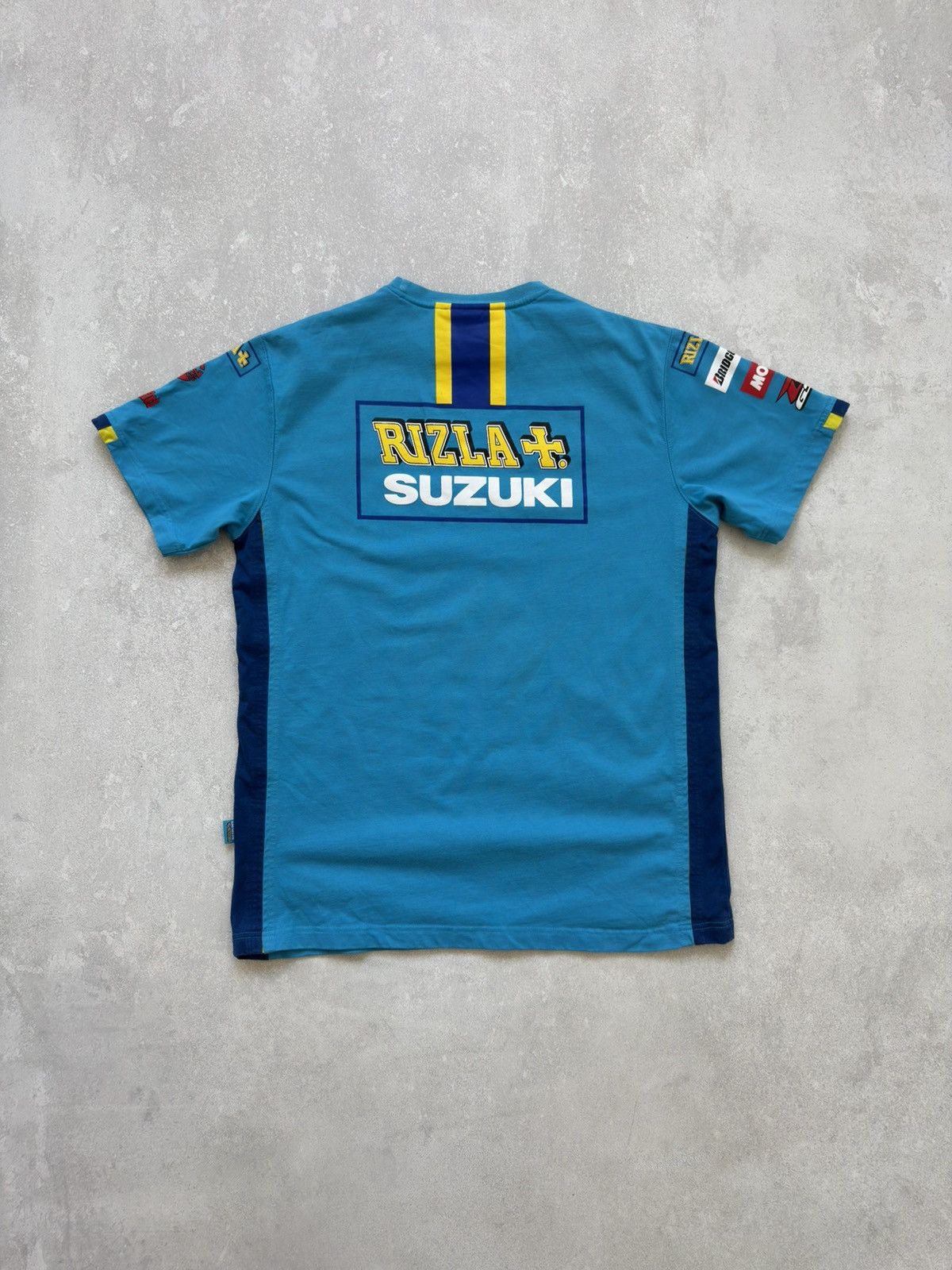 NASCAR Vintage Suzuki Rizla Motorcycle Racing Tee T-Shirt Rare Blue Size US XXL / EU 58 / 5 - 9 Thumbnail