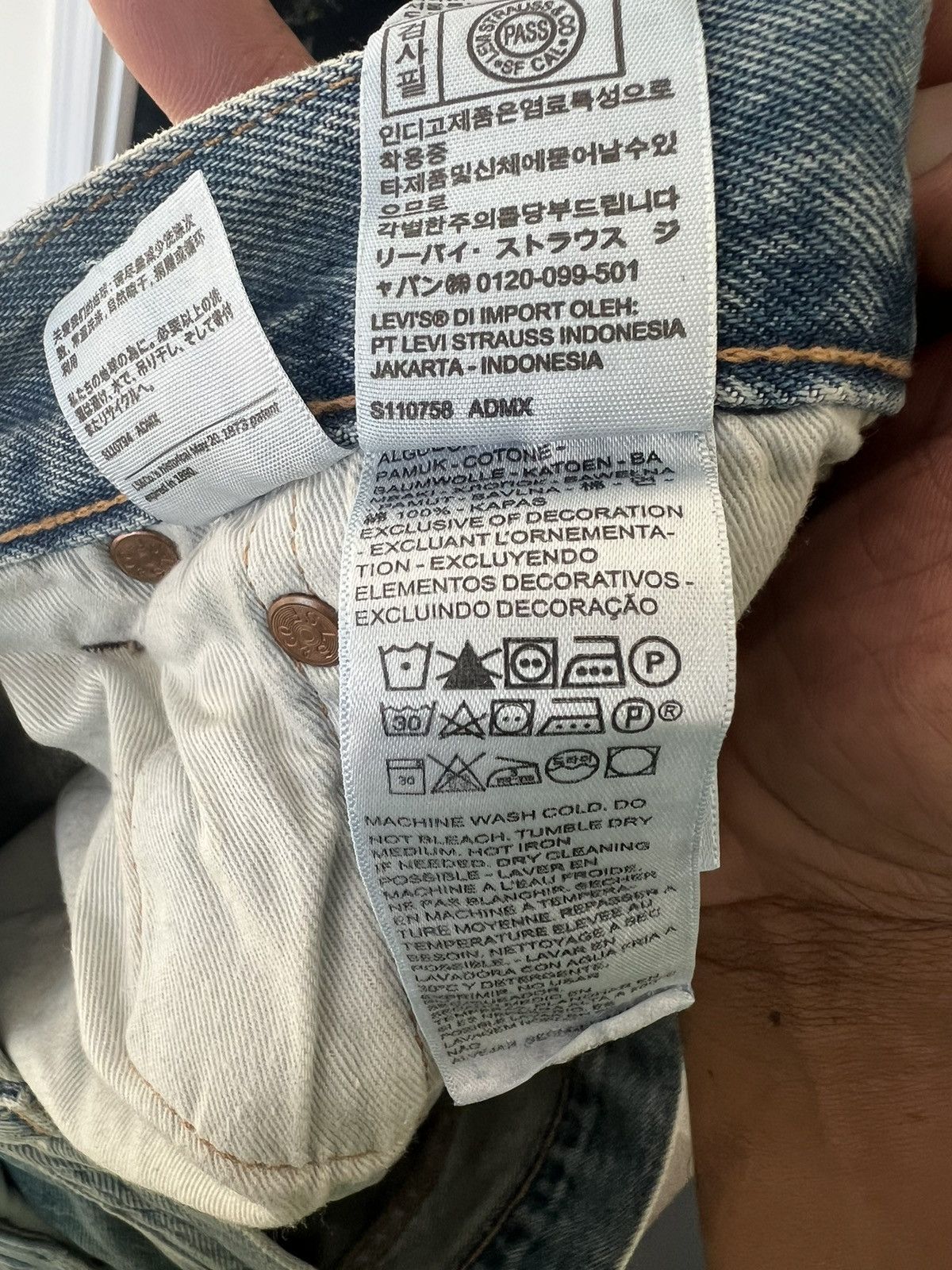 DENIM TEARS × Levi's Levi’s 501 DT “Denim Tears” Custom Print Jeans Size US 32 / EU 48 - 7 Thumbnail