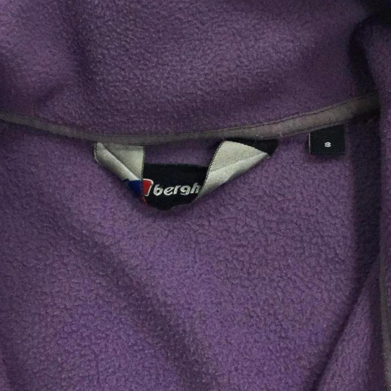 Berghaus Berghaus Classic Mini Logo Purple Zip Fleece Sweatshirt Women's Small Shirt Size S / US 4 / IT 40 - 2 Thumbnail