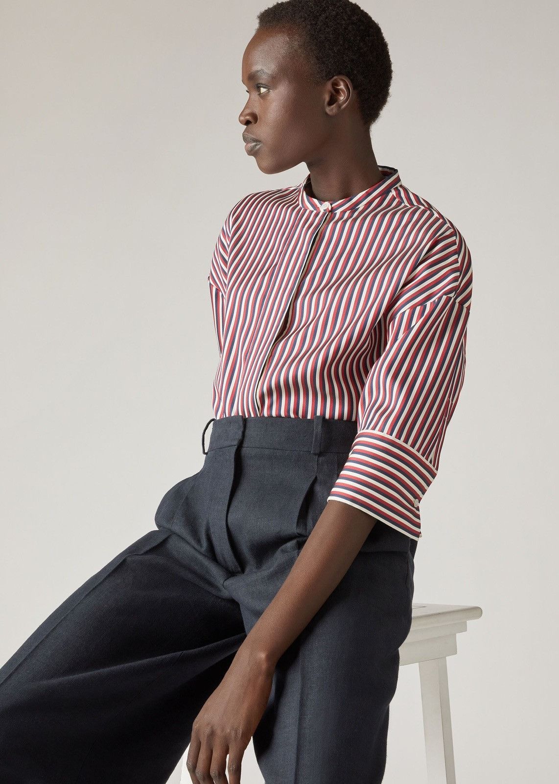 Loro Piana o1srvl11e0825 FAM9831 Lindsie Shirt in Multicolor Size S / US 4 / IT 40 - 2 Thumbnail
