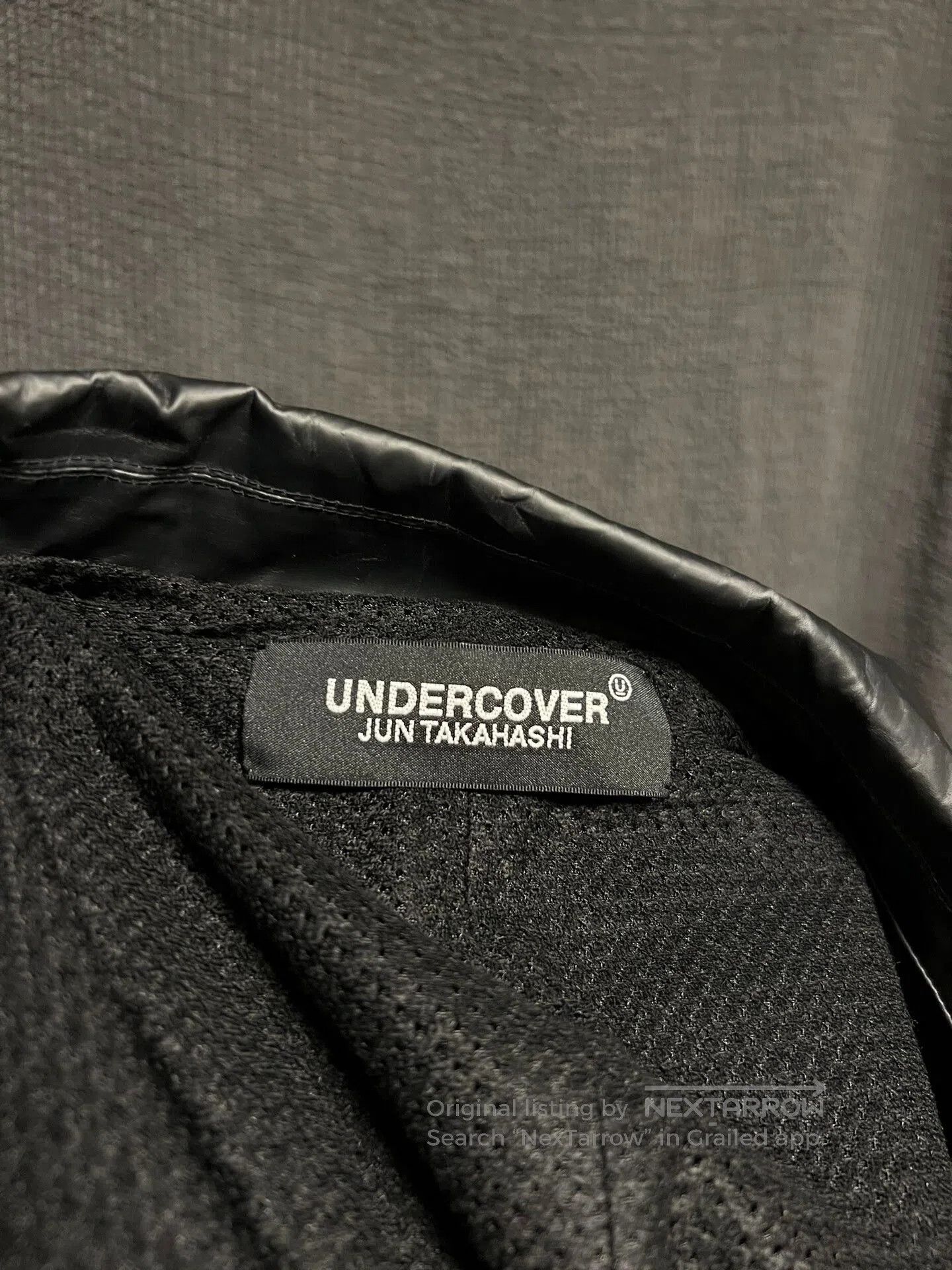 Undercover UNDERCOVER Black Wrinkled Logo Coat. Size US M / EU 48-50 / 2 - 6 Thumbnail