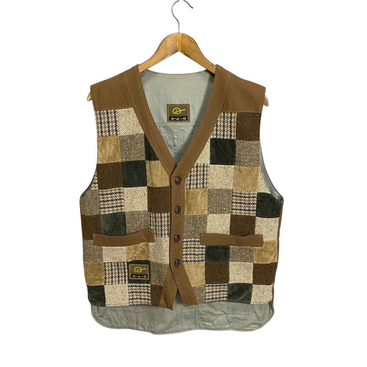 Handmade × Japanese Brand × Vintage Maruten Bou patchwork reversable vest Size US L / EU 52-54 / 3 - 1 Thumbnail