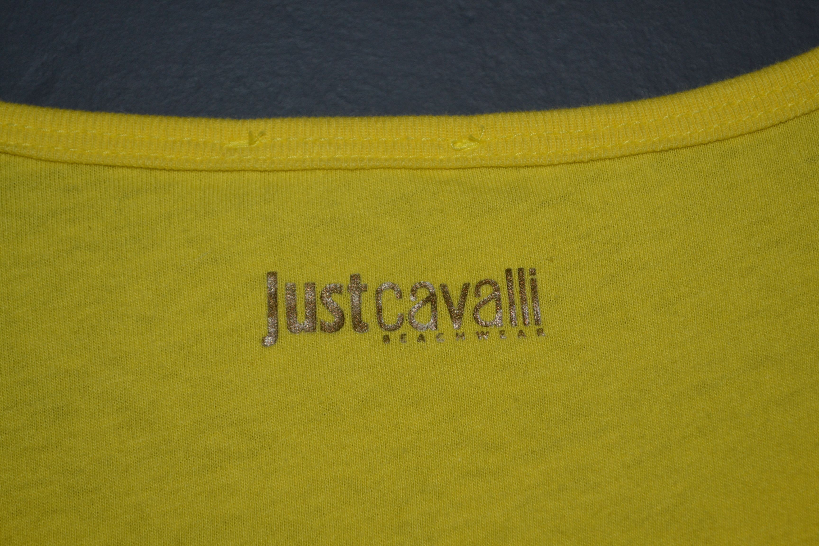 Just Cavalli Roberto Cavalli Just Yellow Tiger Print T-shirt XL Size US XL / EU 56 / 4 - 5 Thumbnail