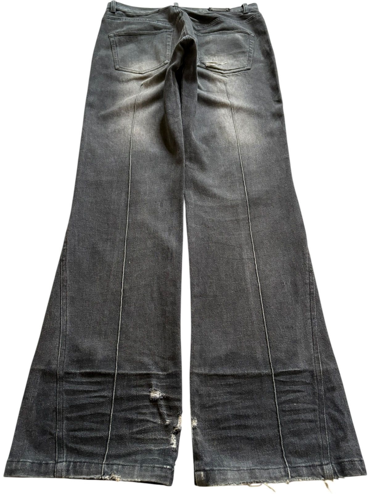 In The Attic Vintage In The Attic Faded Distressed Bootcut Flare Jeans Size US 30 / EU 46 - 2 Thumbnail