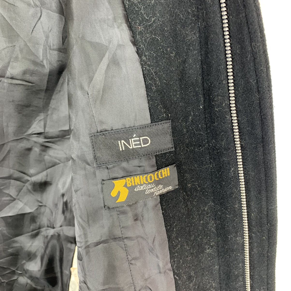 Autumn Cashmere × Yohji Yamamoto VINTAGE INED HOMME YOHJI YAMAMOTO WOOL OVERCOAT JACKET Size XS / US 0-2 / IT 36-38 - 12 Thumbnail