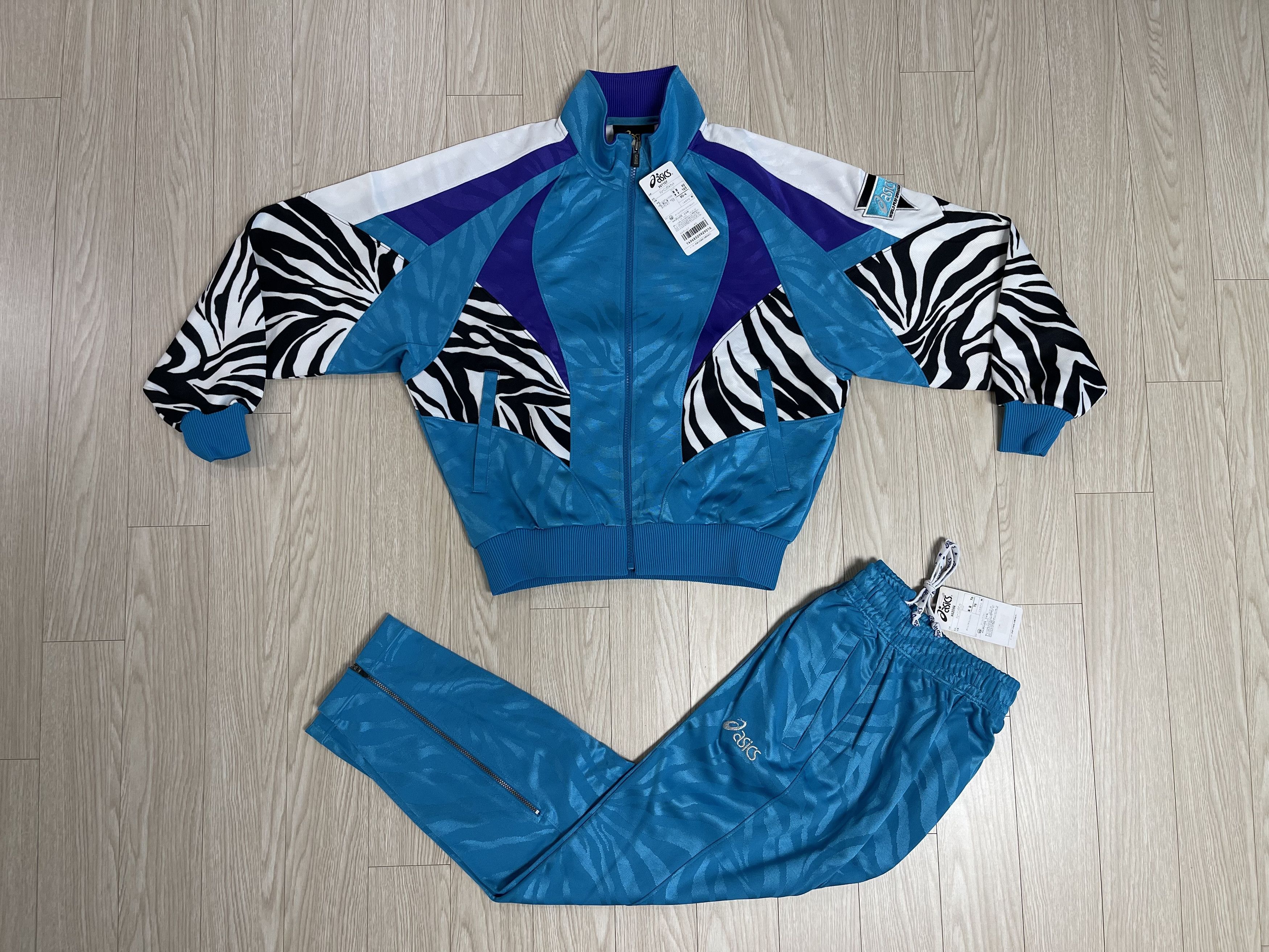 Asics ASICS ZEBRA Old Japan Edition 90’s Vintage Track Top Set Size M / US 6-8 / IT 42-44 - 1 Thumbnail