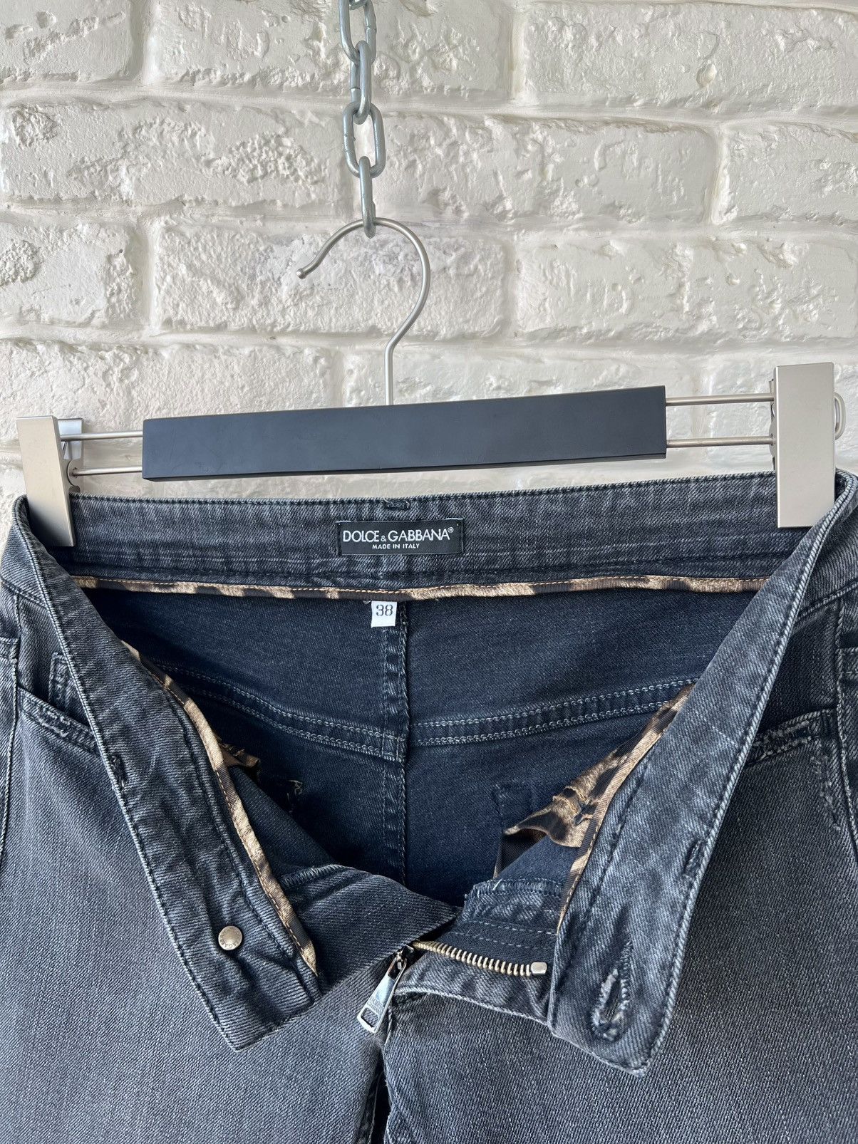 Dolce & Gabbana Dolce&Gabbana Black Logo Denim Slim Jeans Size 26" / US 2 / IT 38 - 5 Thumbnail