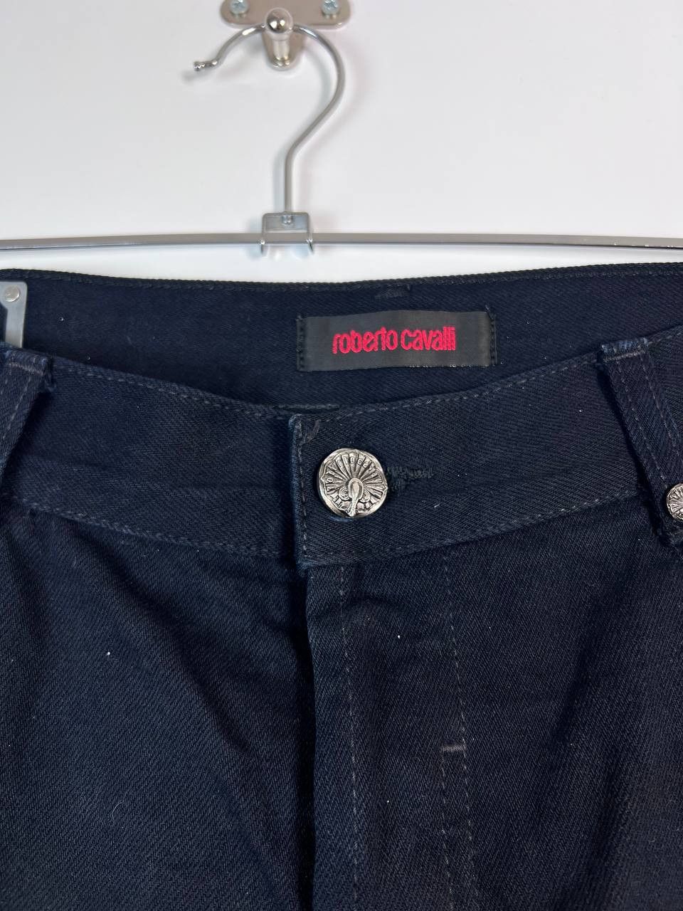 Roberto Cavalli ROBERTO CAVALLI JEANS DENIM PANTS EMBROIDERED SIDES Sz 50 Size 34" / US 12 / IT 48 - 3 Thumbnail