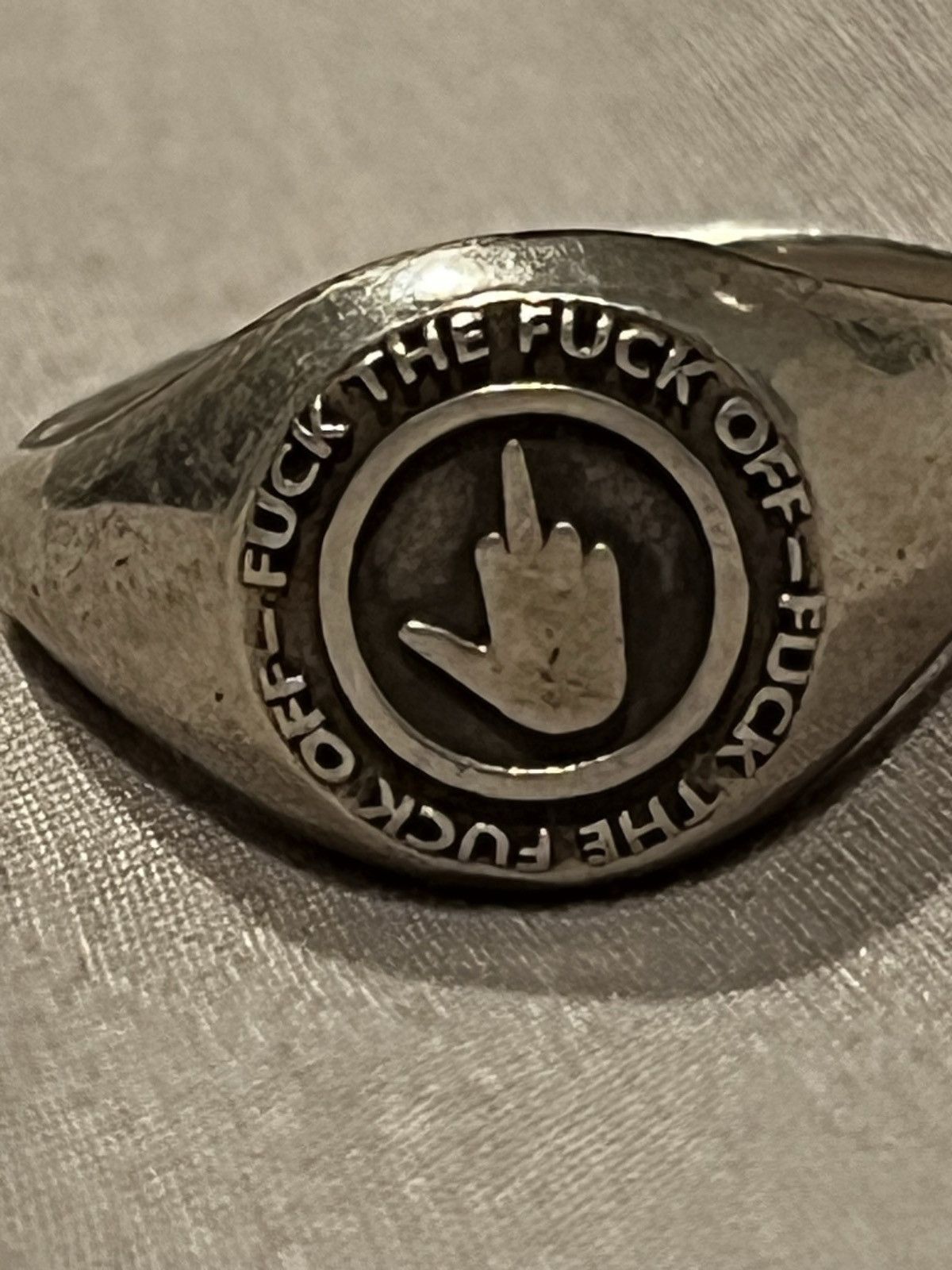 ineverheardofyou Ineverheardofyou fuck you Ring fuck the fuck off Size ONE SIZE - 15 Thumbnail