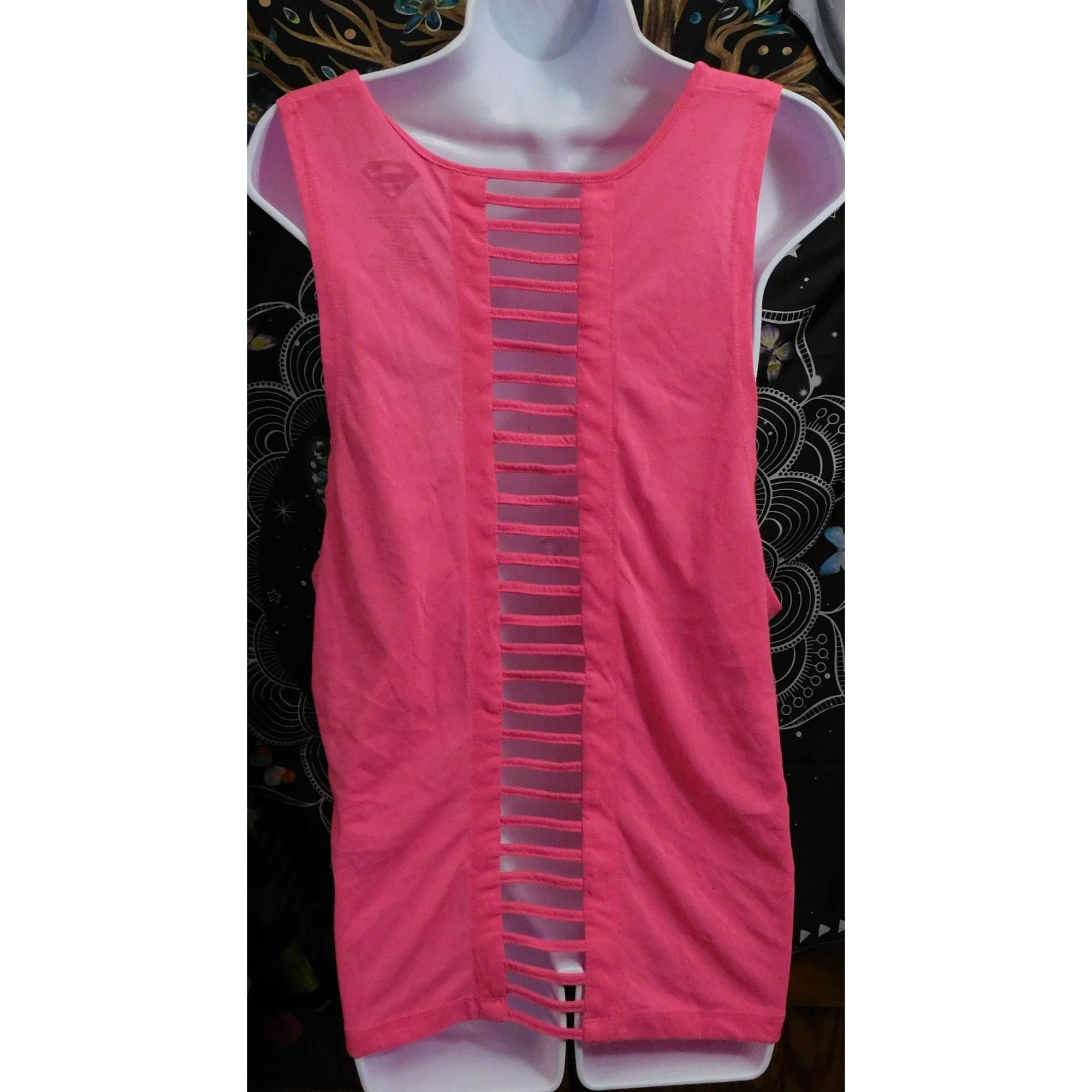 DC Comics Rainbow Neon Barbiecore Superman Tank Top Size XL / US 12-14 / IT 48-50 - 3 Thumbnail