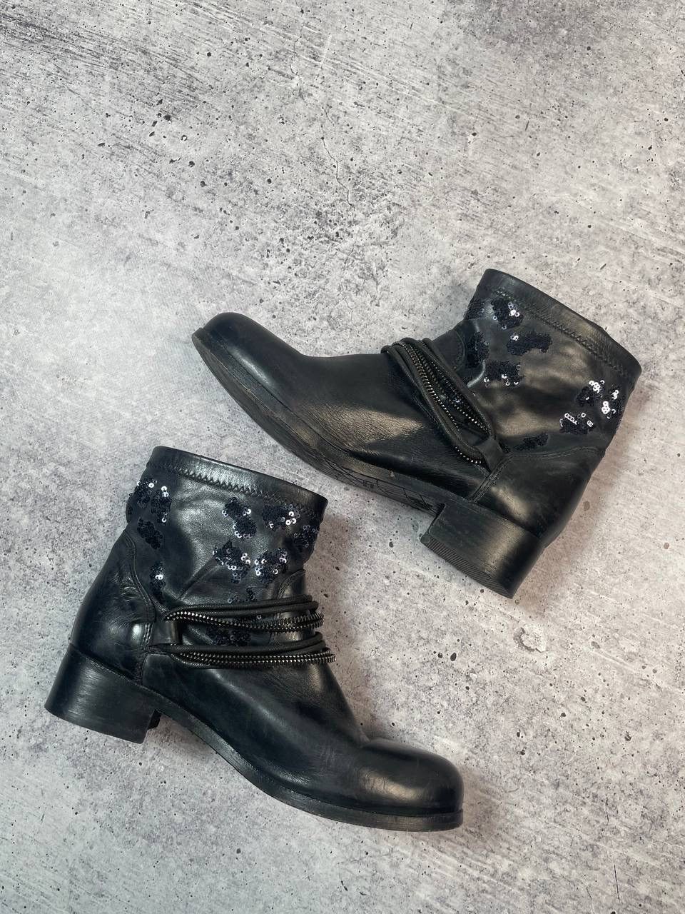 A.S.98 Vintage Airstep AS98 Style Ankle Biker Boots Y2K Size US 7 / IT 37 - 4 Thumbnail