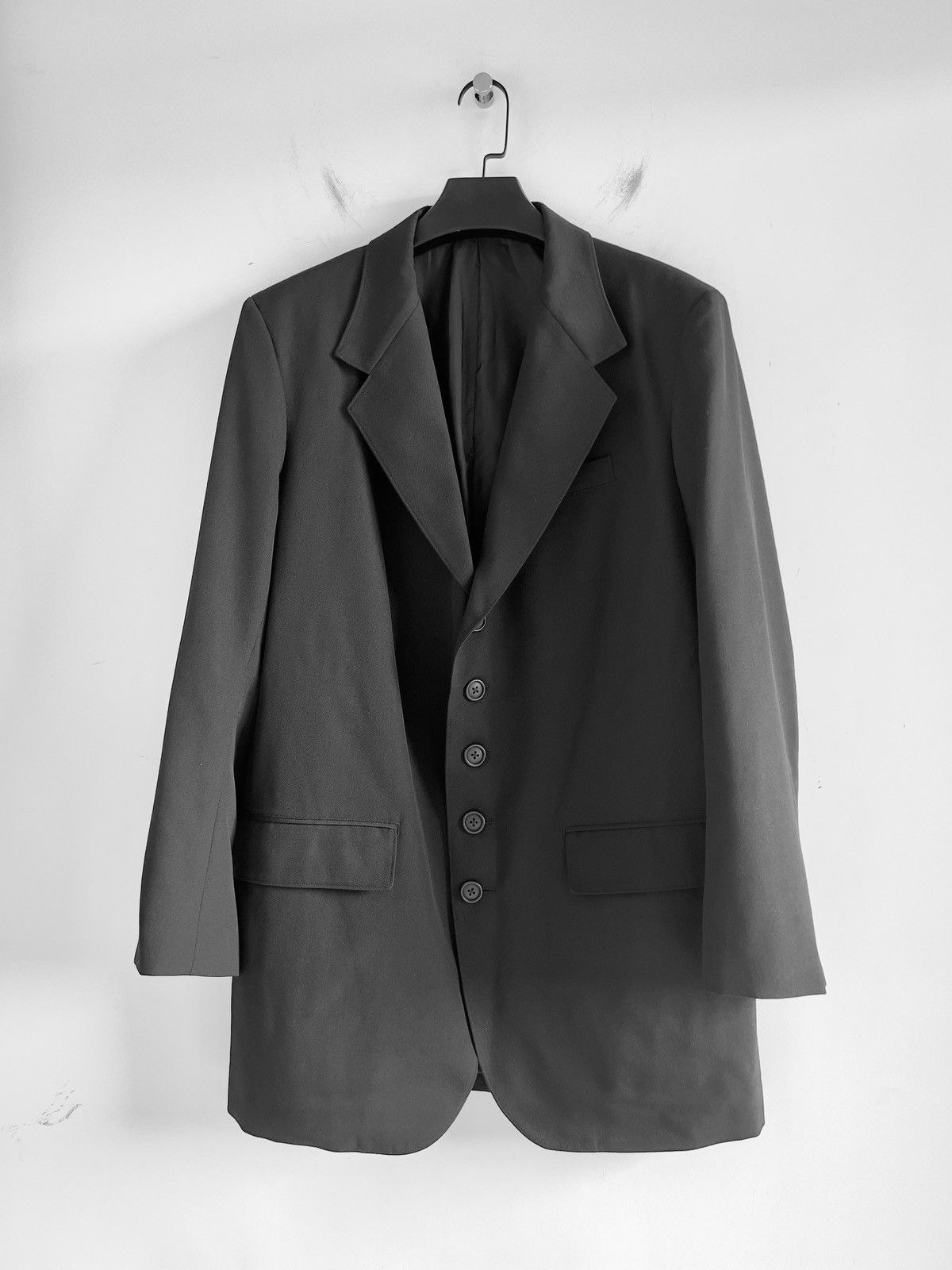 Yohji Yamamoto Yohji Yamamoto Pour Homme - W/Gabardine 5BUTTON JACKET Size US L / EU 52-54 / 3 - 1 Thumbnail
