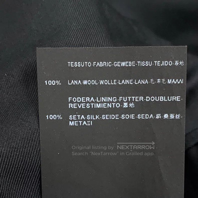 Saint Laurent Paris Saint Laurent Paris Dark Gray Wool Crew Neck Single-Breast Size US S / EU 44-46 / 1 - 7 Thumbnail