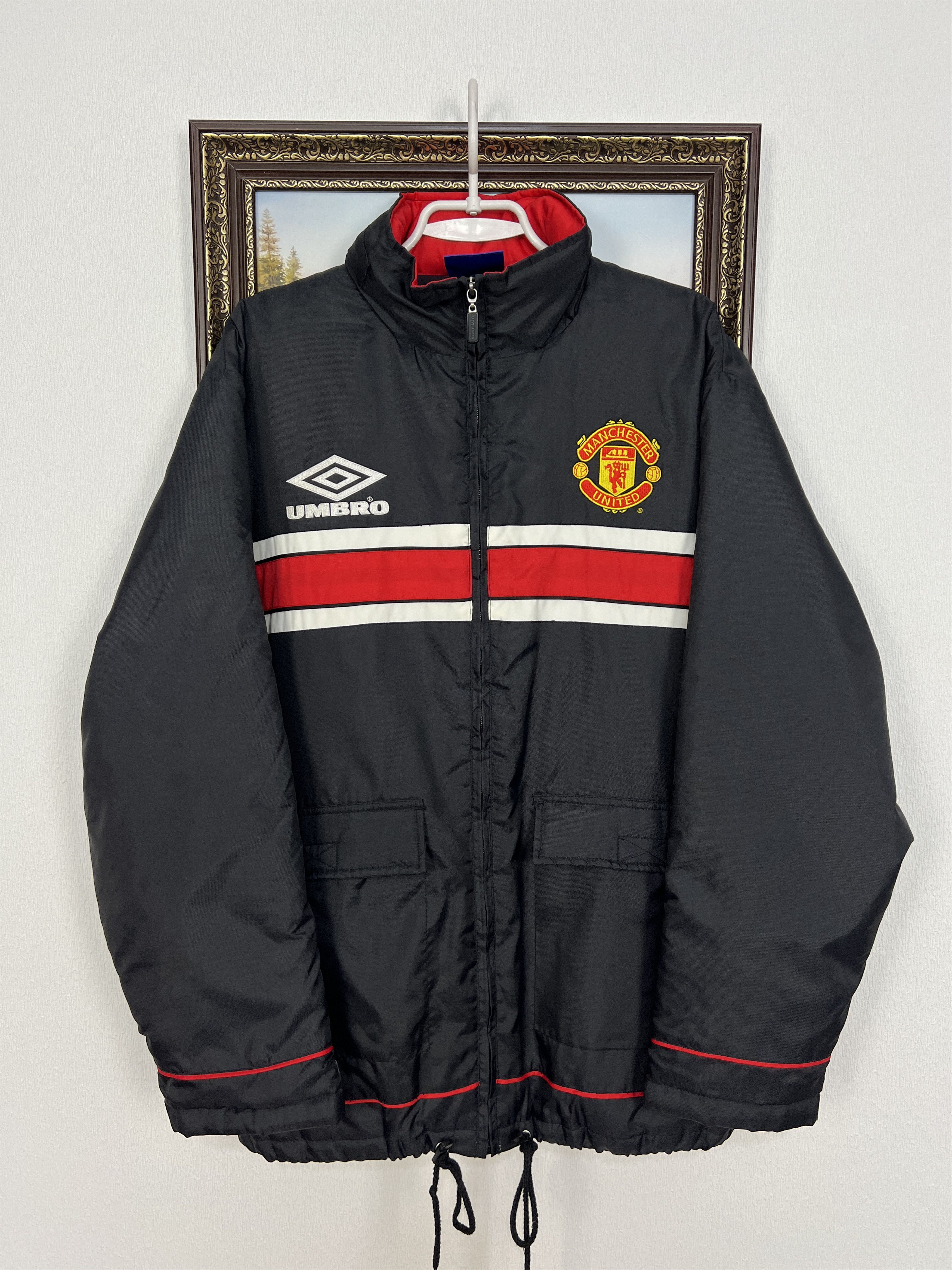 Umbro Vintage 90's Manchester United Football Jacket Soccer Size US S / EU 44-46 / 1 - 2 Thumbnail