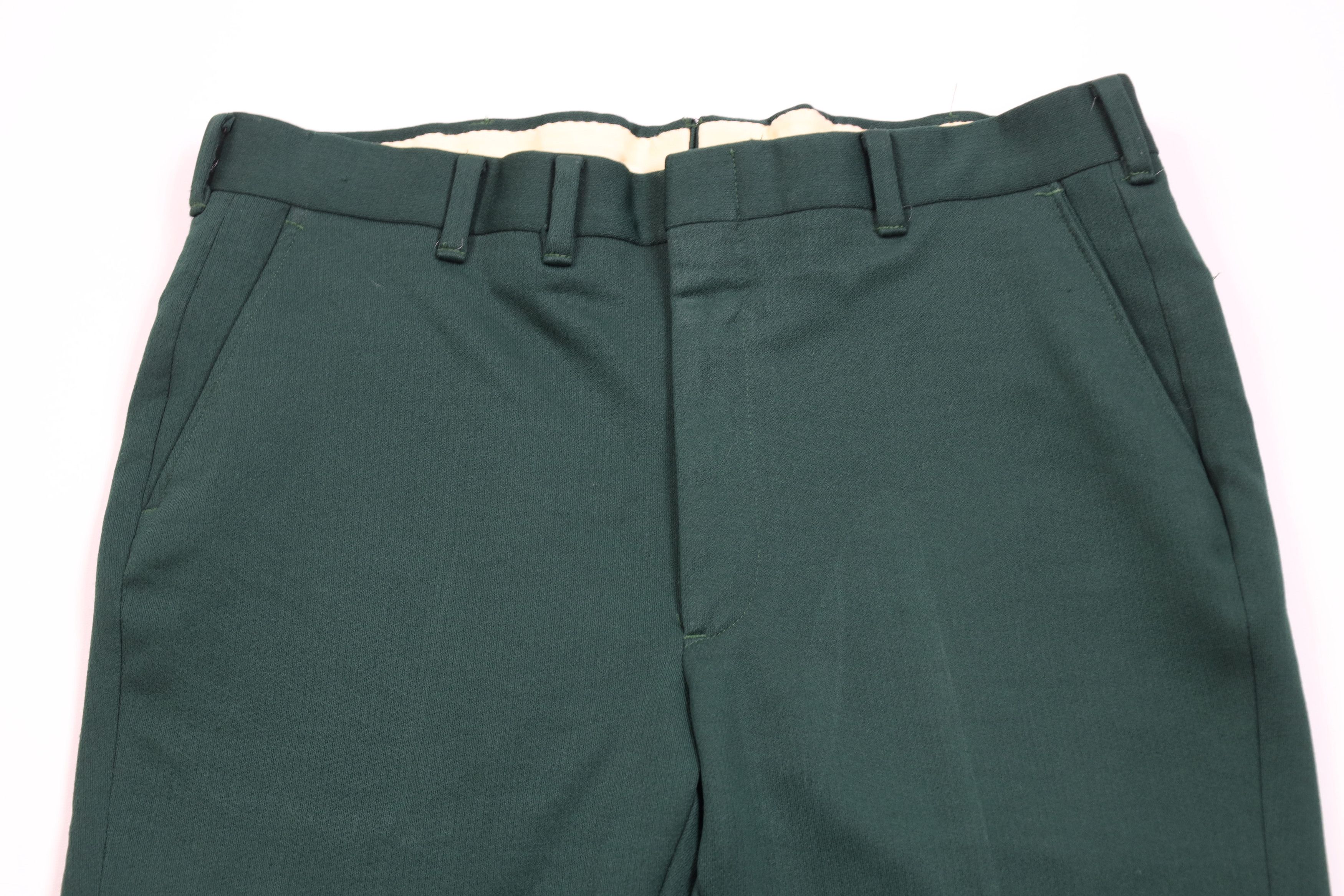 Vintage Vintage 70s Streetwear Bell Bottoms Chino Pants Green USA Size US 38 / EU 54 - 2 Thumbnail