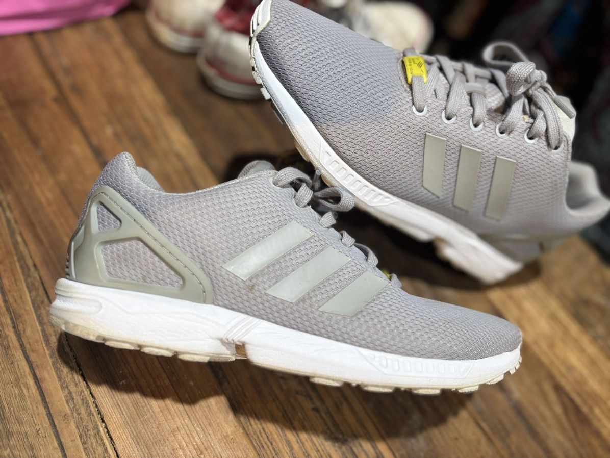 Adidas Adidas Zx Flux Aluminum White Sz. 10.5 Size US 10.5 / EU 43-44 - 8 Thumbnail