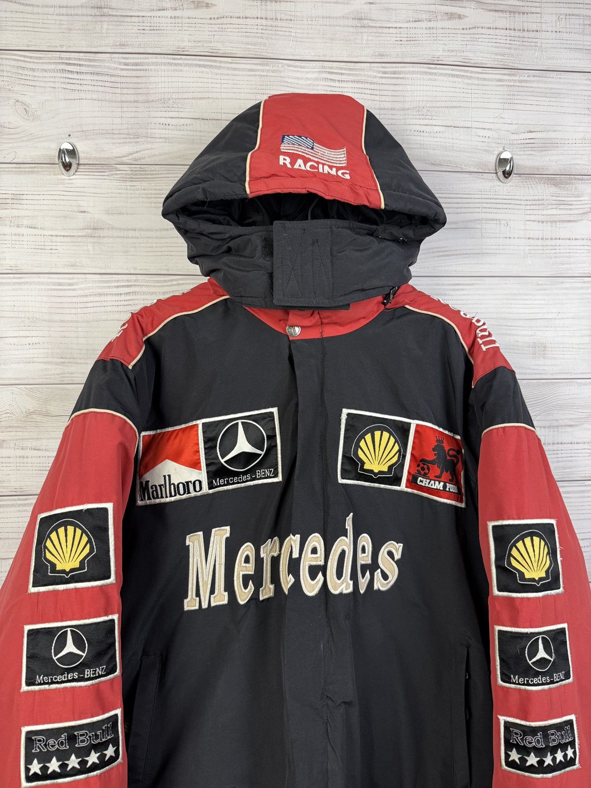 Mercedes-Benz Vintage Racing Mercedes-Benz Jacket Malboro Shell Red Bull Size US M / EU 48-50 / 2 - 2 Thumbnail