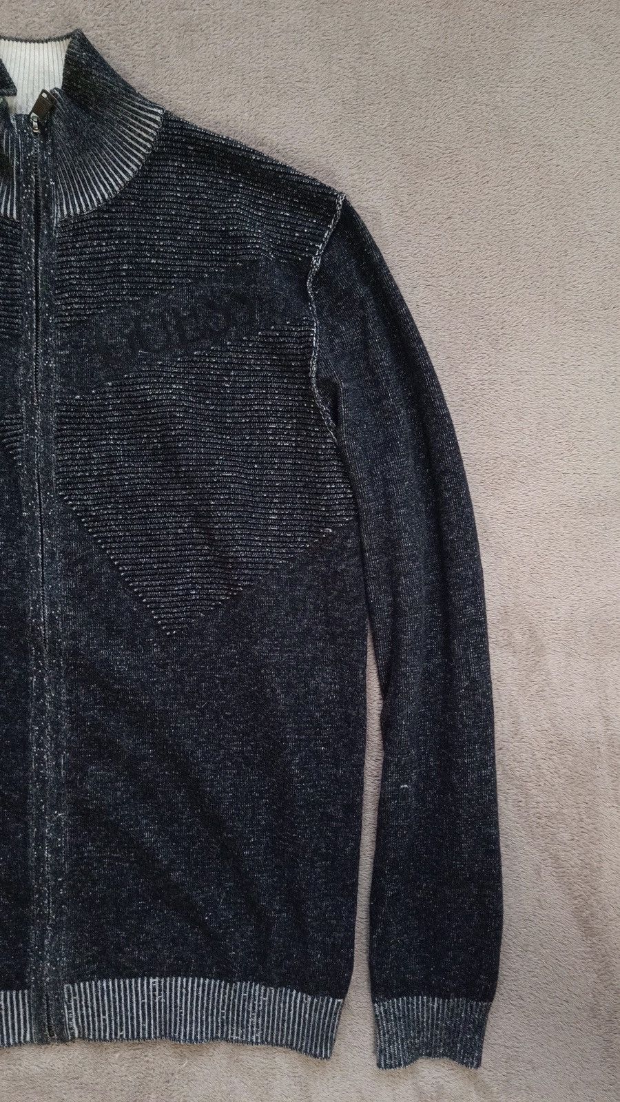 Guess × If Six Was Nine × Le Grande Bleu (L.G.B.) Guess Cable Knit Fisherman Zip Sweater If6was9 LGB vibe Size US L / EU 52-54 / 3 - 2 Thumbnail