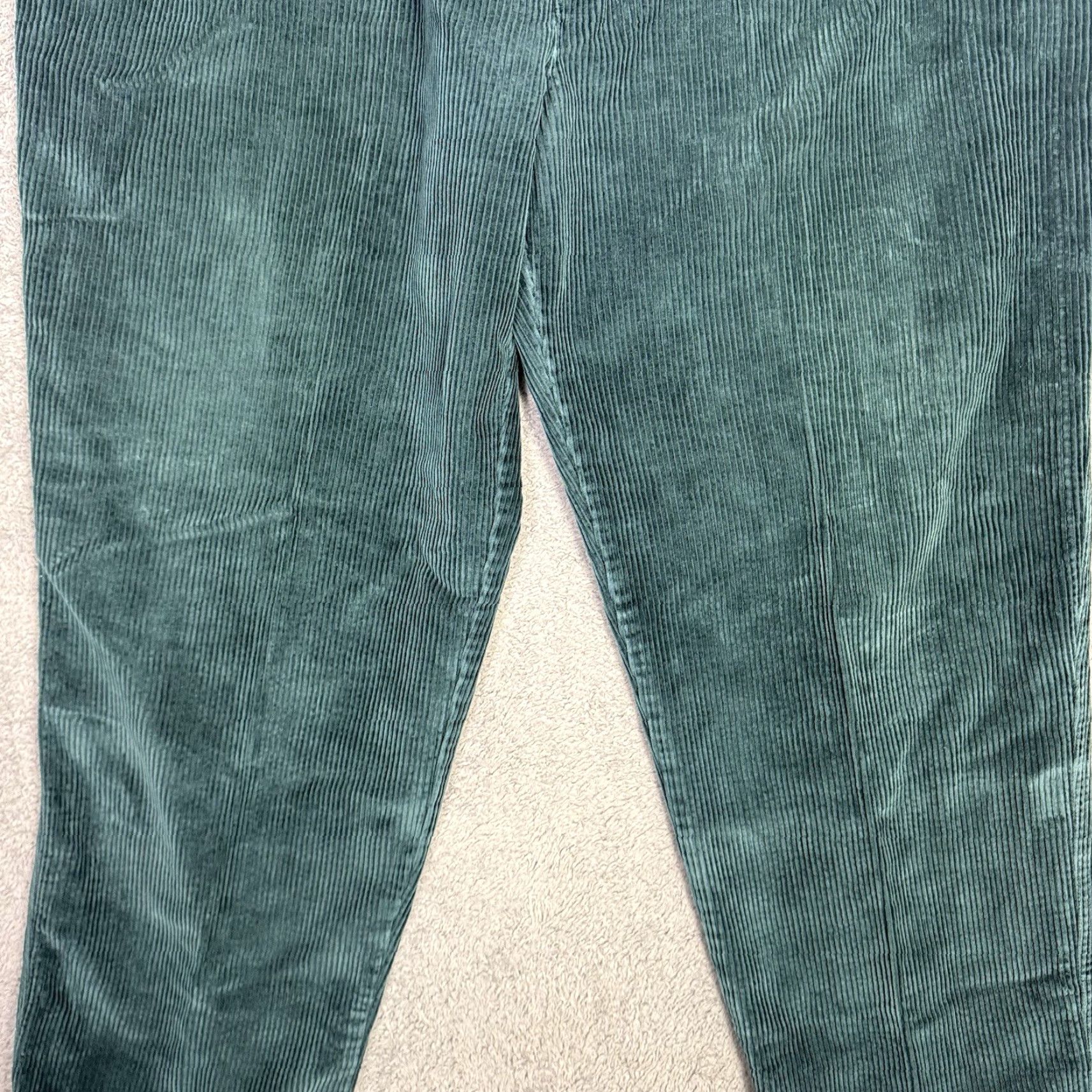 Ralph Lauren VINTAGE Chaps Ralph Lauren Pants Mens 38x30 Corduroy Teal Wale Cuffed Dress Pants 90s Y2K Mens Clothing Size US 38 / EU 54 - 4 Thumbnail