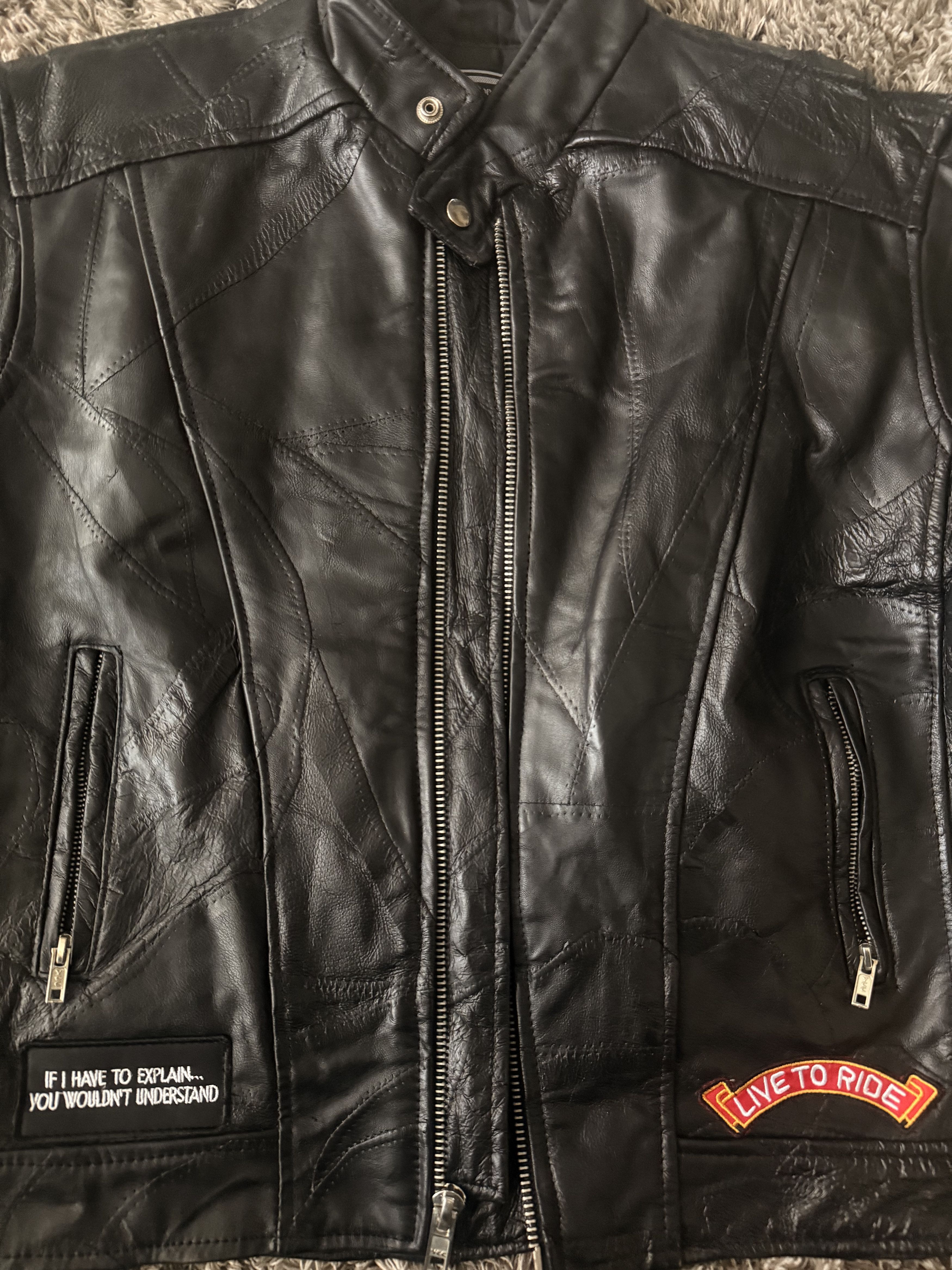 Other Leather Biker Jacket Size US S / EU 44-46 / 1 - 5 Thumbnail
