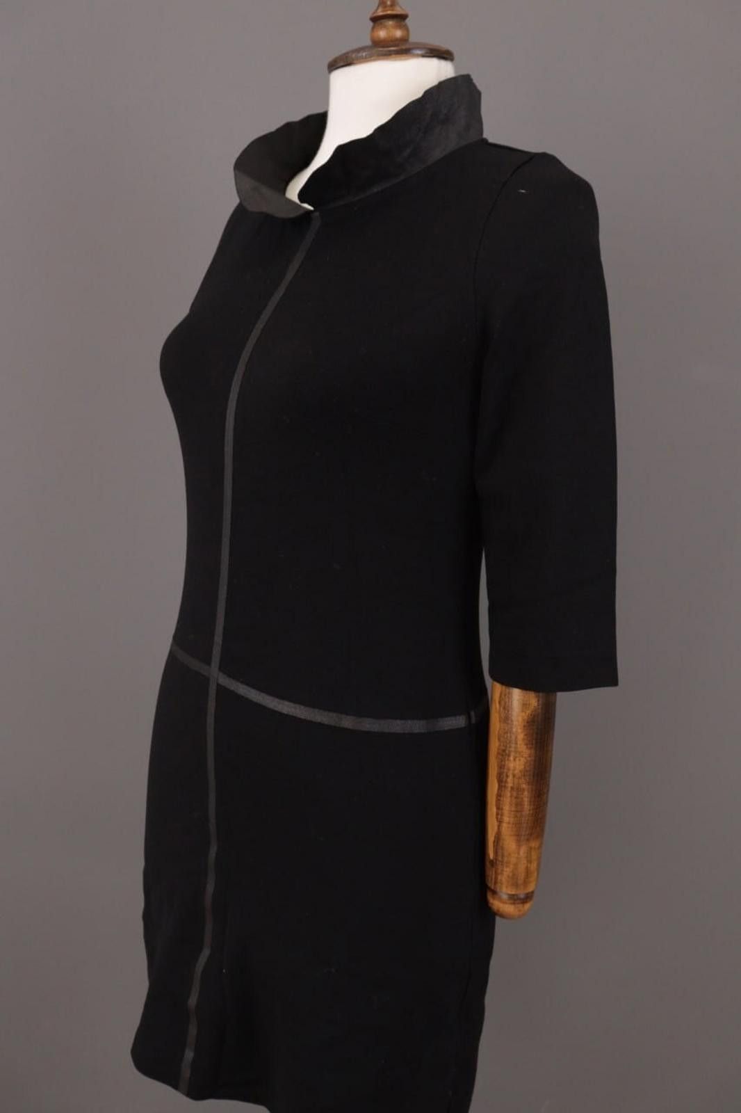 Designer Cop Copine Nikko Robe Black 3/4 Sleeve A-Line Dress Size 36 Size M / US 6-8 / IT 42-44 - 7 Thumbnail