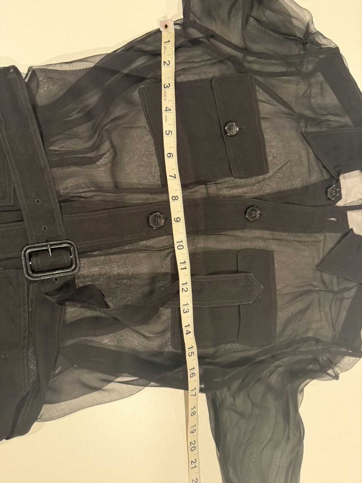 Saint Laurent Paris Saint laurent sheer transparent silk shirt. 38/15. $5100 Size US S / EU 44-46 / 1 - 8 Thumbnail