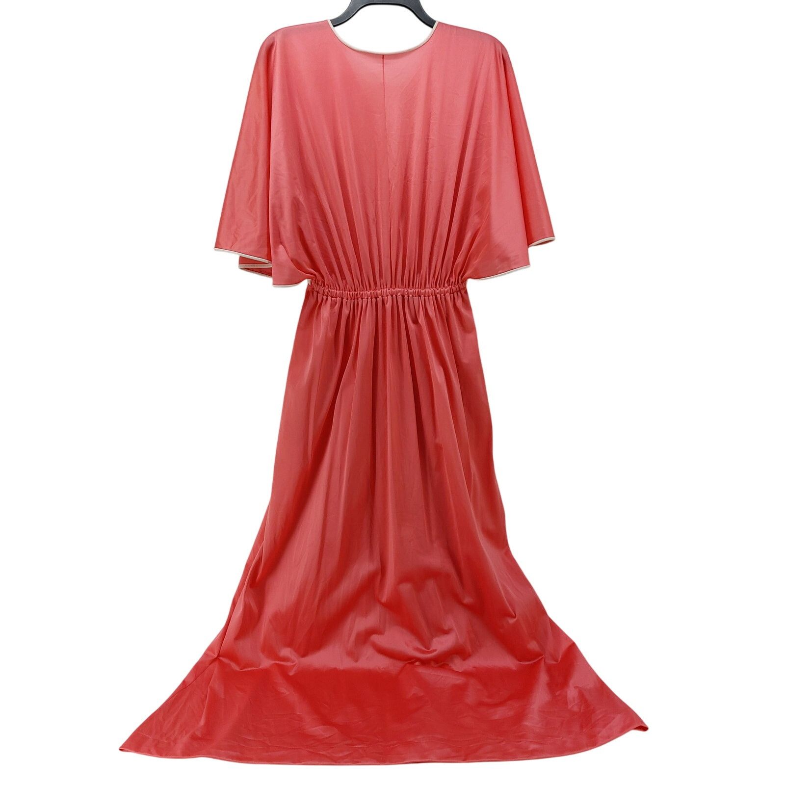 Vintage Vintage Coral Robe Long Drawstring Glam Elegant Wing Sleeves Size S / US 4 / IT 40 - 2 Thumbnail