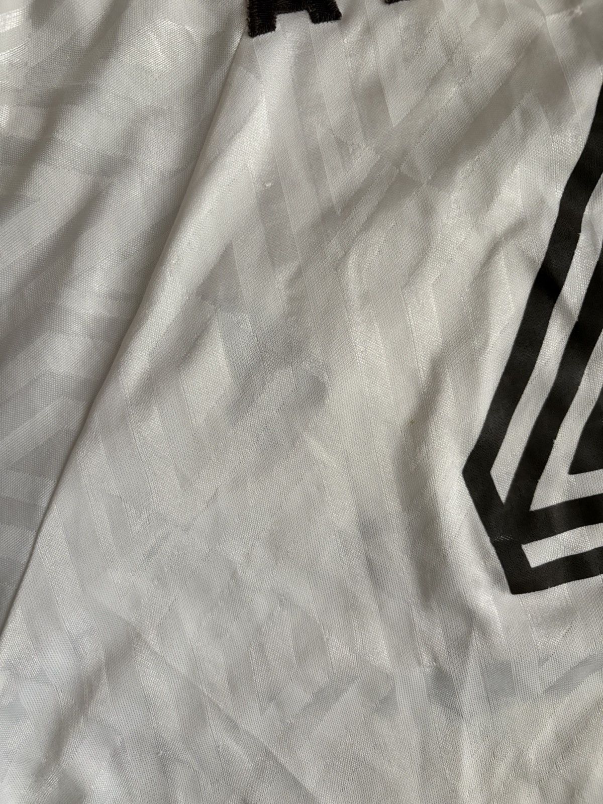 Vintage Vintage 90s UMBRO Quincy University #4 Atkinson Match Worn Size US XL / EU 56 / 4 - 22 Thumbnail