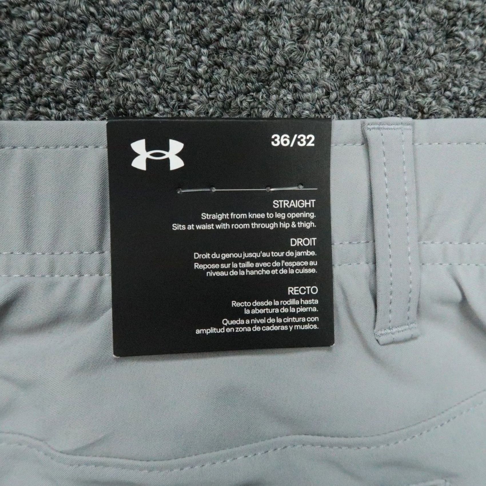 Under Armour Under Armour Pants Mens 36x32 Gray UA Drive Golf Stretch Trouser Straight Pants Size US 36 / EU 52 - 6 Thumbnail