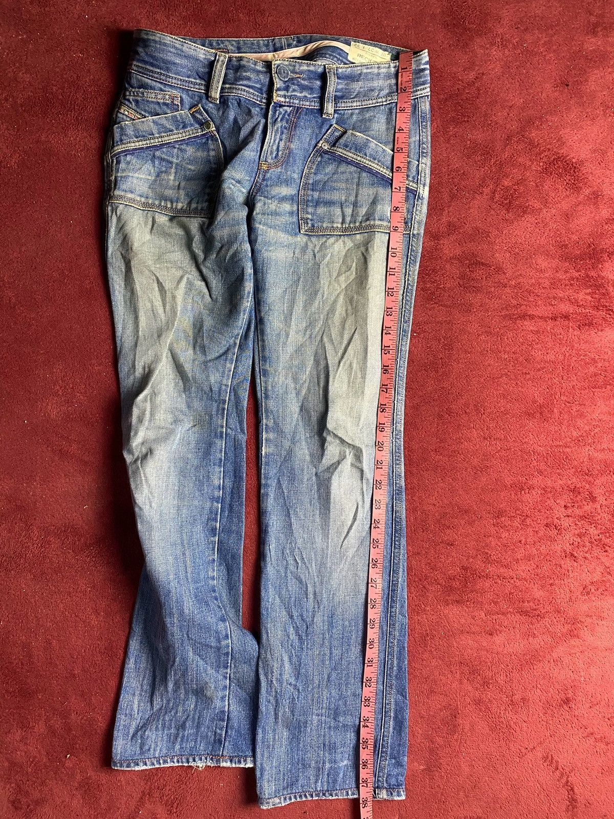 Diesel × Vintage Vintage Diesel Reckfly Faded Denim Jeans Size 28" / US 6 / IT 42 - 9 Thumbnail