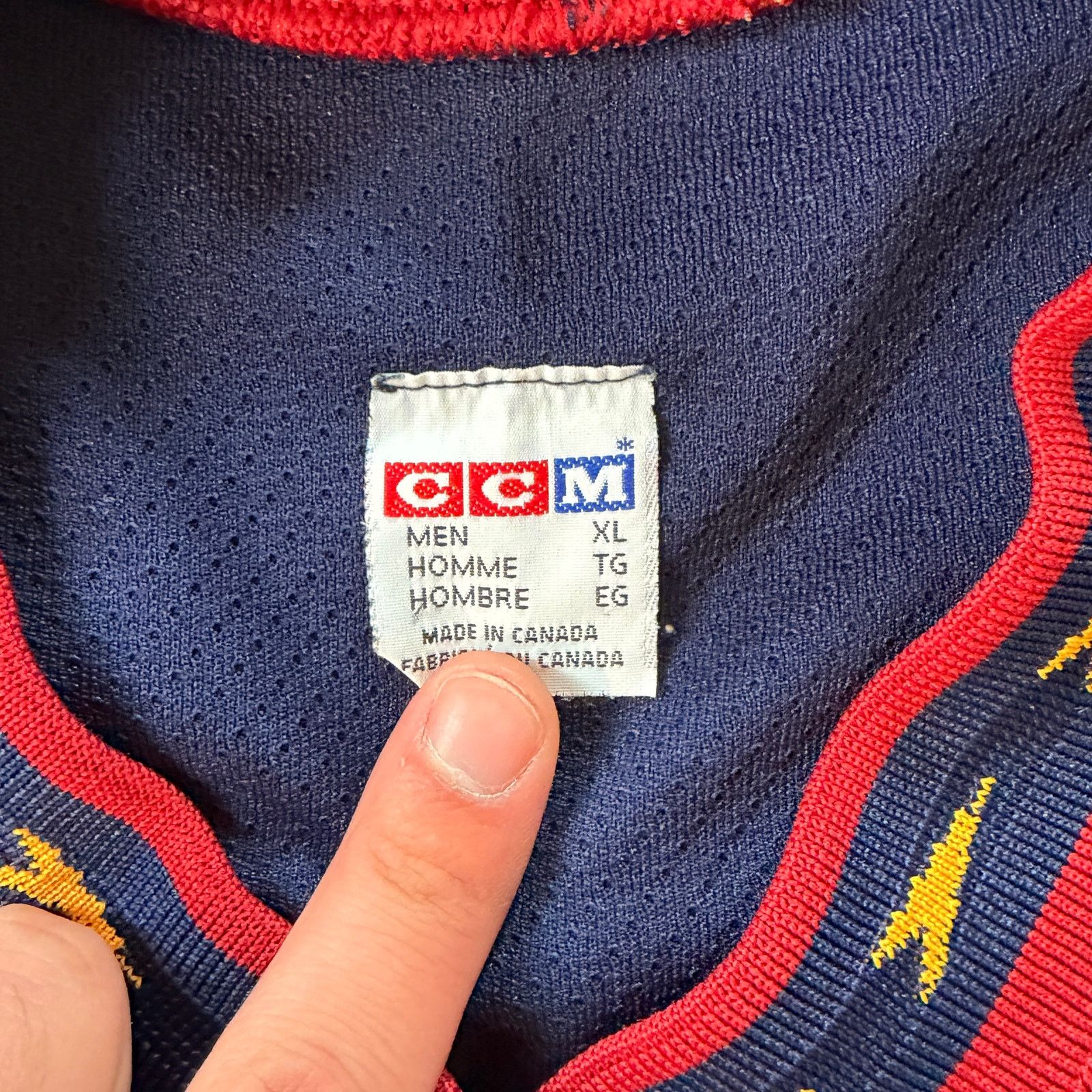 Ccm Vintage CCM Hockey Jersey #25 Mens XL Made in Canada Size US XL / EU 56 / 4 - 3 Thumbnail
