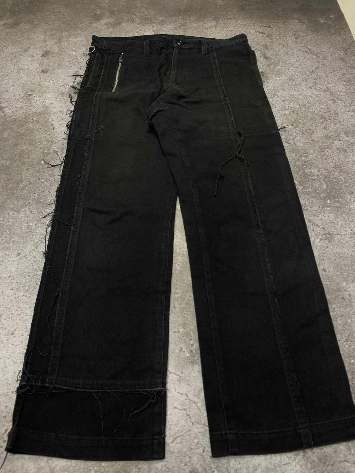 Japanese Brand Y2k Style MILKBOY Japan Gothic Distressed Pants Size US 30 / EU 46 - 3 Thumbnail