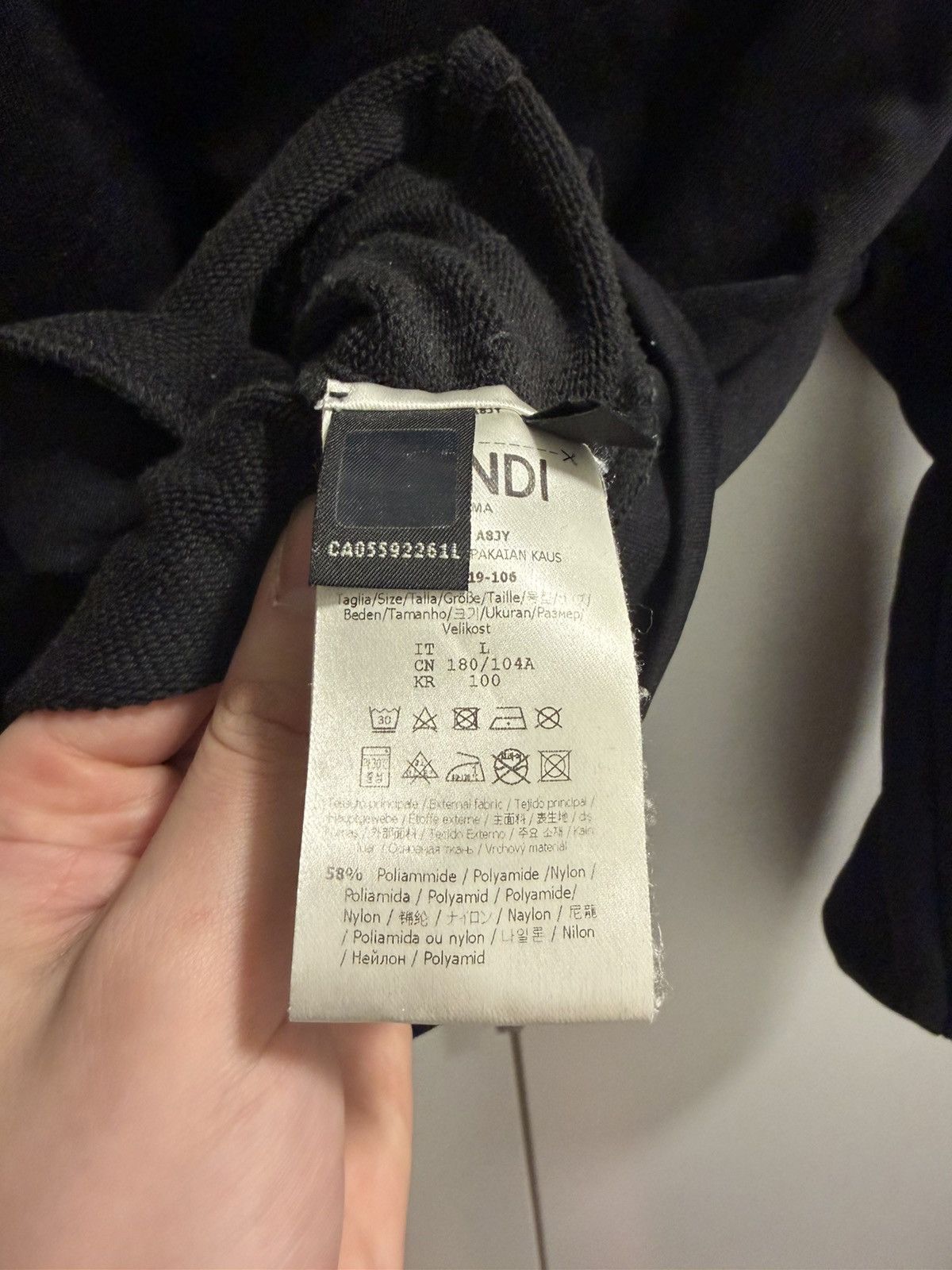 Fendi Fendi black hoodie Size US L / EU 52-54 / 3 - 4 Thumbnail