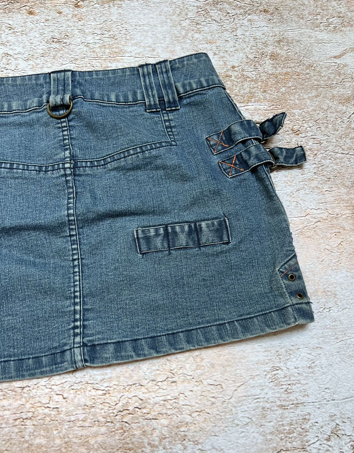 Vintage Vintage Japanese multi pocket cargo denim mini skirt Size 28" / US 6 / IT 42 - 6 Thumbnail