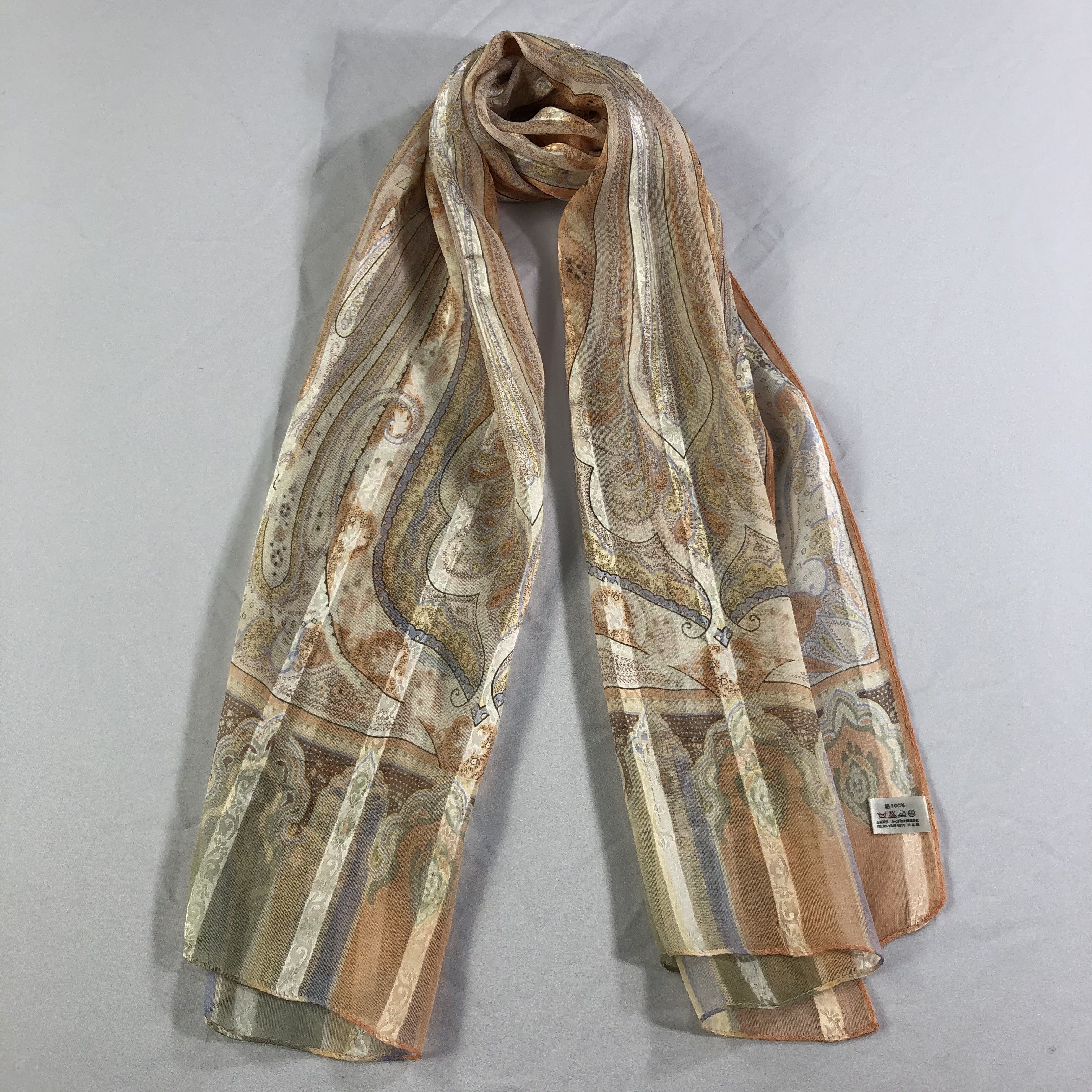 Vintage Vintage Silk Scarf Size ONE SIZE - 2 Thumbnail
