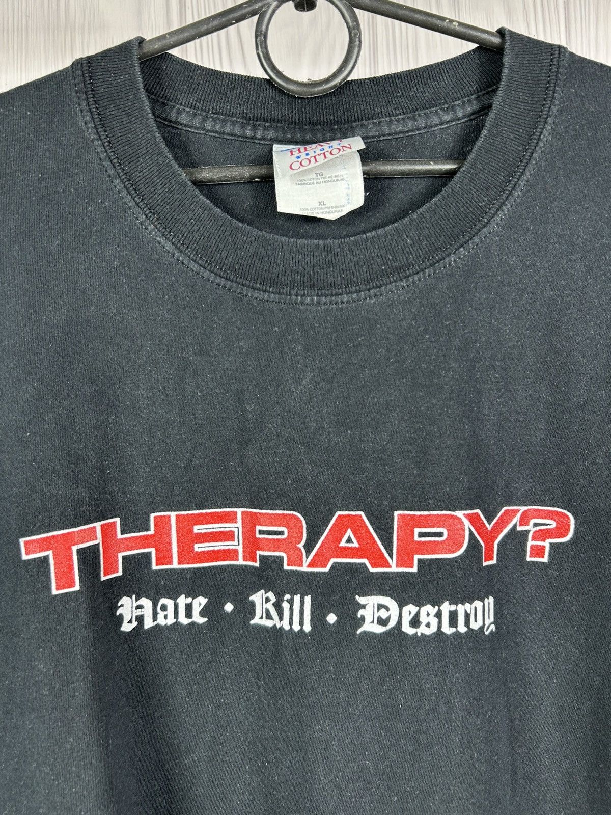 Band Tees Vintage THERAPY? Hate Kill Destroy 2000 Album Rock T-Shirt Size US XL / EU 56 / 4 - 4 Thumbnail