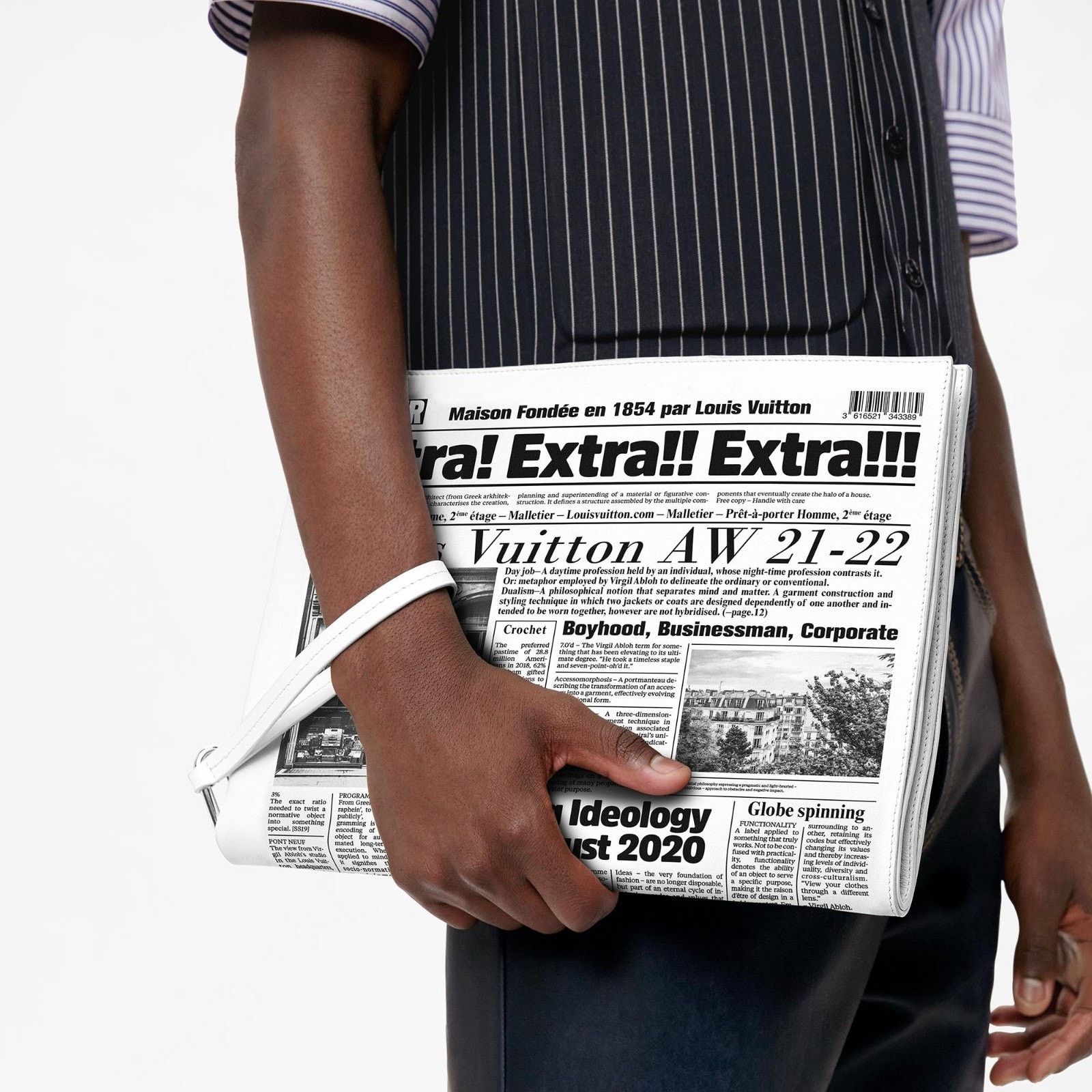 Louis Vuitton Newspaper Pouch Leather Tourist Purist Virgil Clutch Bag Size ONE SIZE - 5 Thumbnail