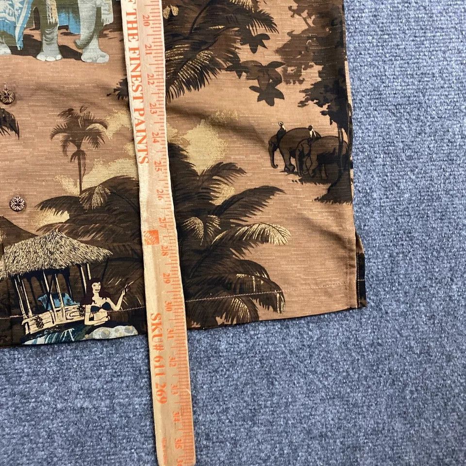 Tommy Bahama Tommy Bahama Shirt Large Hawaiian Safari 100% Silk Mens Size US L / EU 52-54 / 3 - 6 Thumbnail