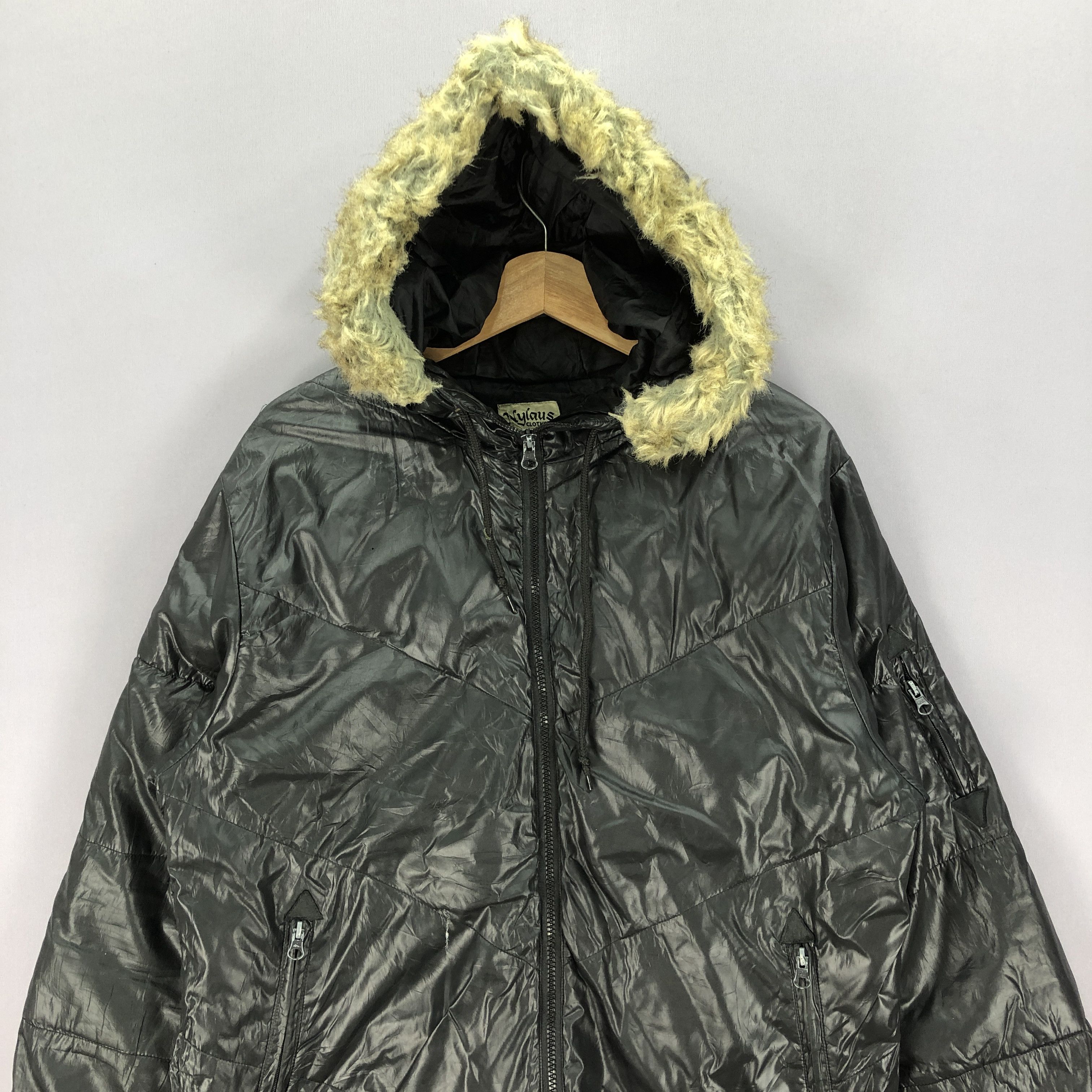 If Six Was Nine × Japanese Brand × Vintage Vintage Japanese Nylus Clothing Fur Hoodie Puffer Jackets Size US M / EU 48-50 / 2 - 3 Thumbnail