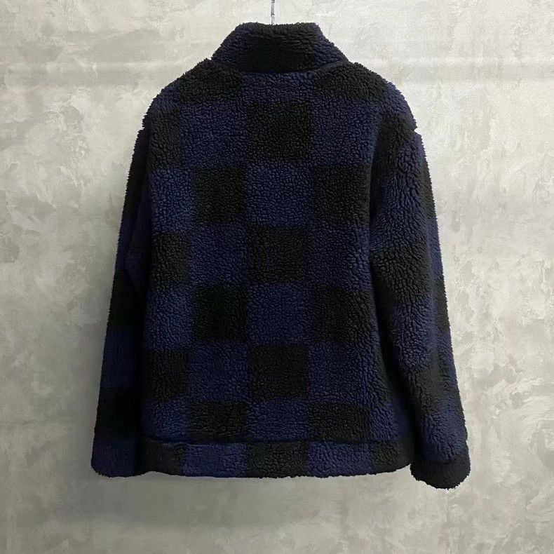 Louis Vuitton Louis Vuitton Blue Checkered Teddy Jacket-2506 Size US XXL / EU 58 / 5 - 2 Thumbnail
