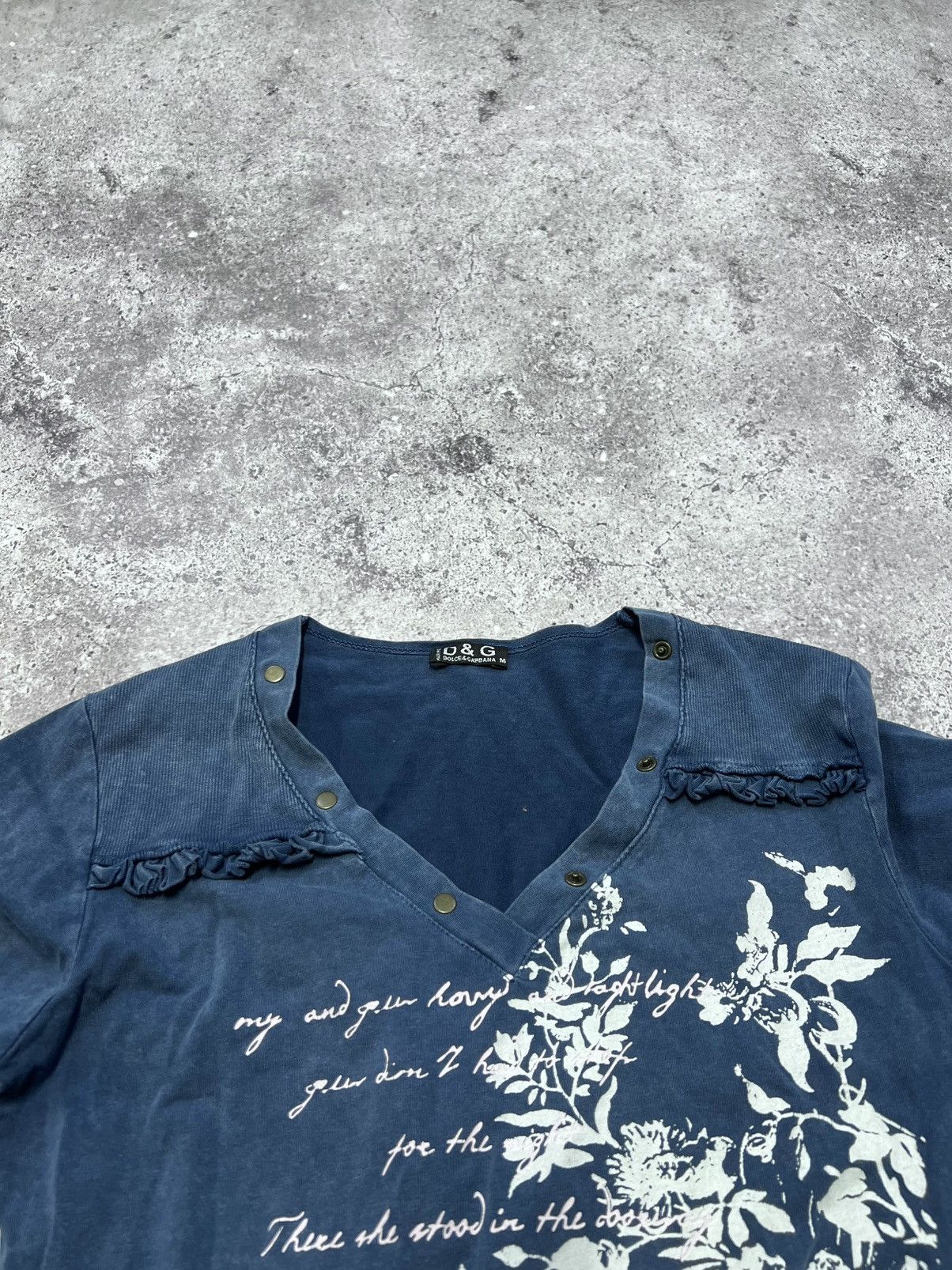 Dolce & Gabbana VTG Dolce & Gabbana All Over Print Top Long Sleeve Y2K Style Size M / US 6-8 / IT 42-44 - 8 Thumbnail