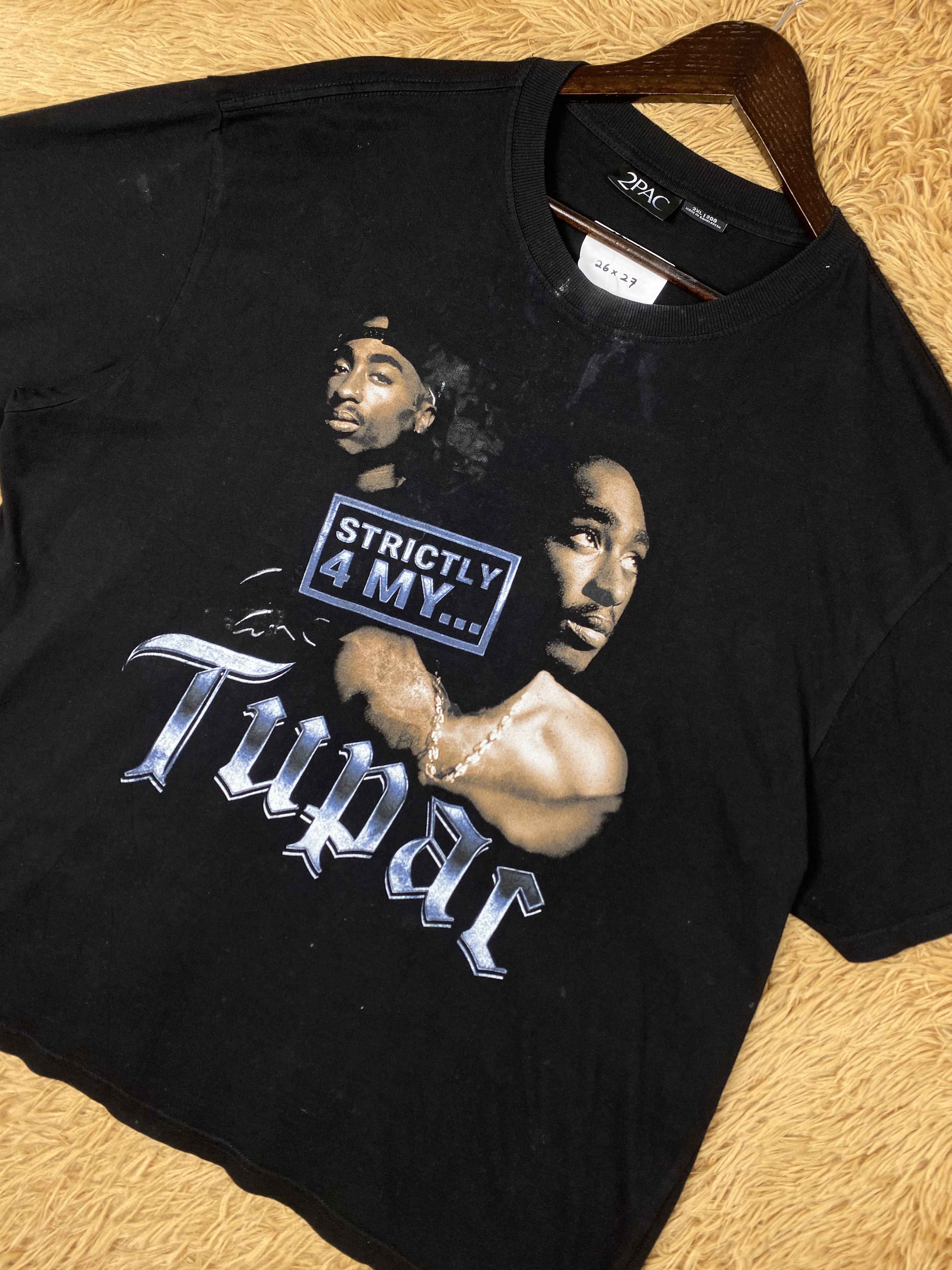 Band Tees Vintage Tupac Short Sleeve T-Shirts PT0064 Size US XL / EU 56 / 4 - 2 Thumbnail