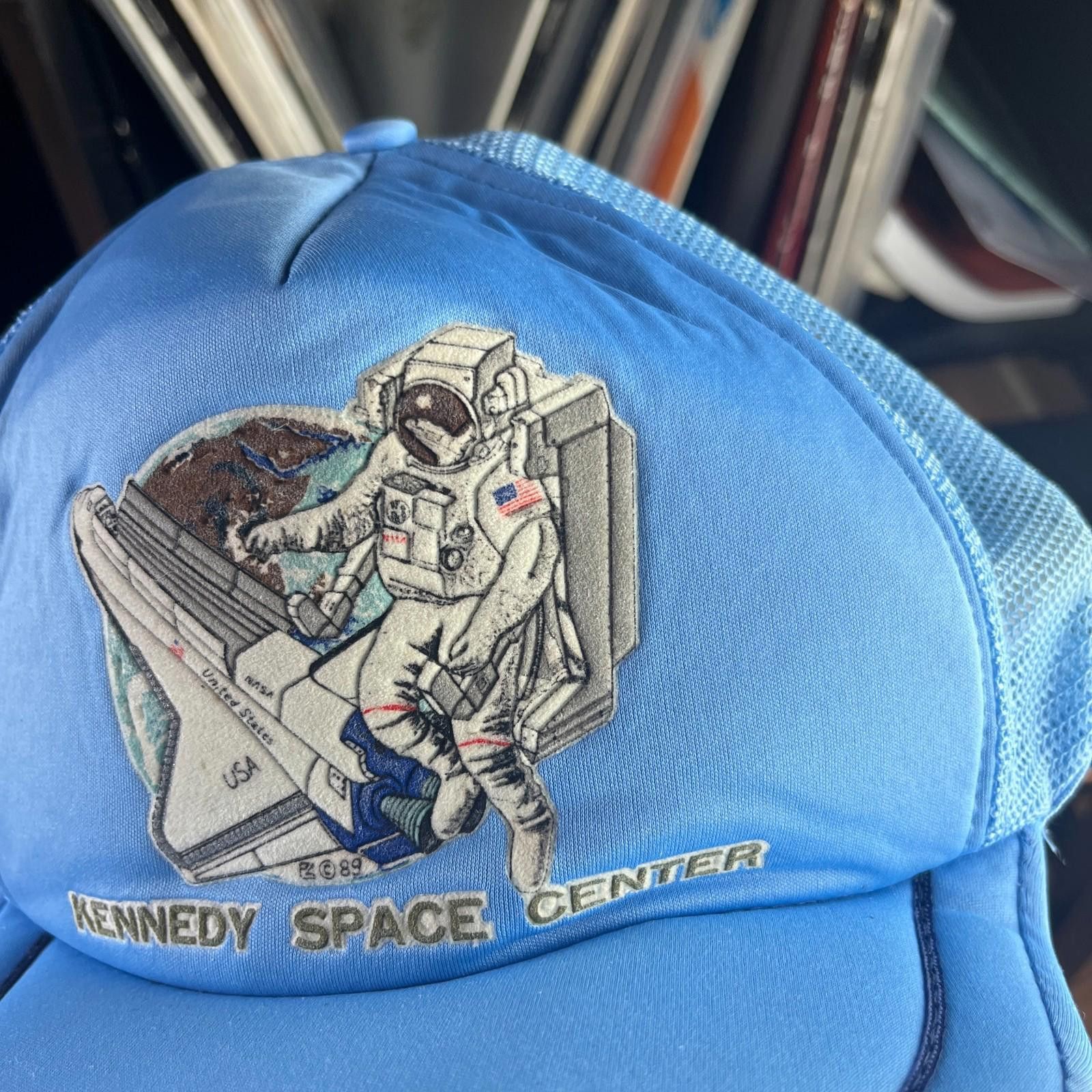 Vintage Vintage 80s Kennedy Space Center USA Trucker Snapback Hat Size ONE SIZE - 2 Thumbnail