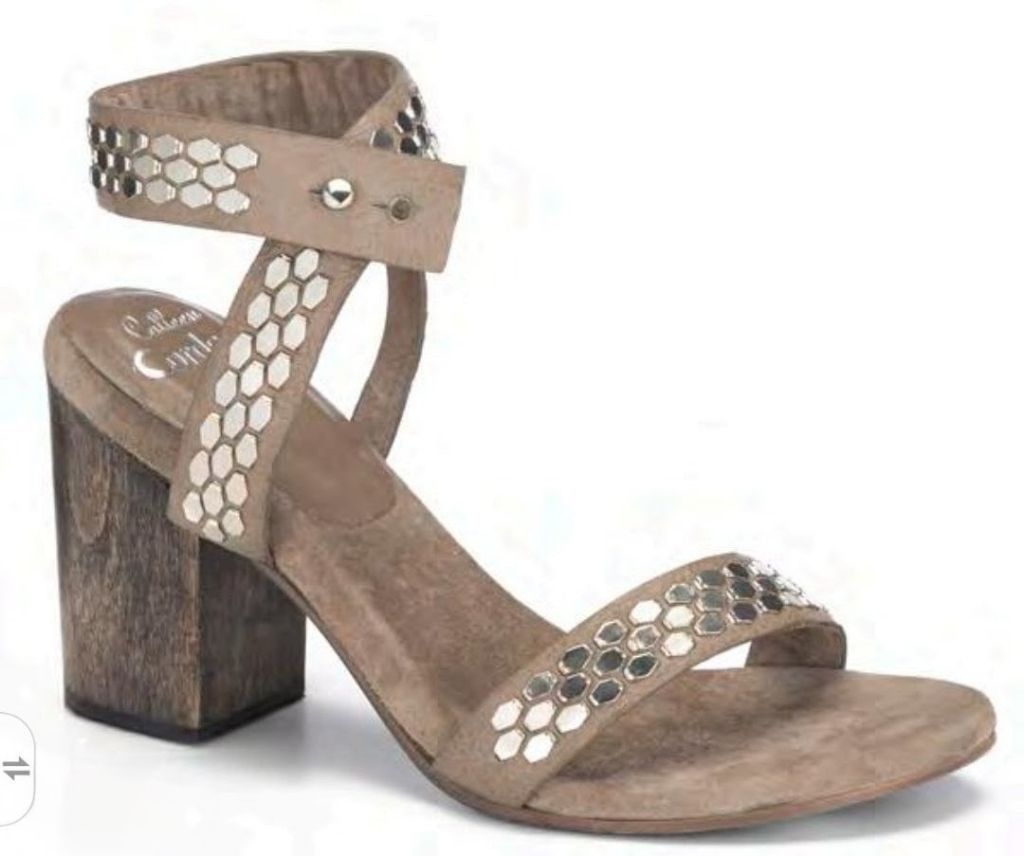 Calleen Cordero Metallic Silver Sandals Size 8.5